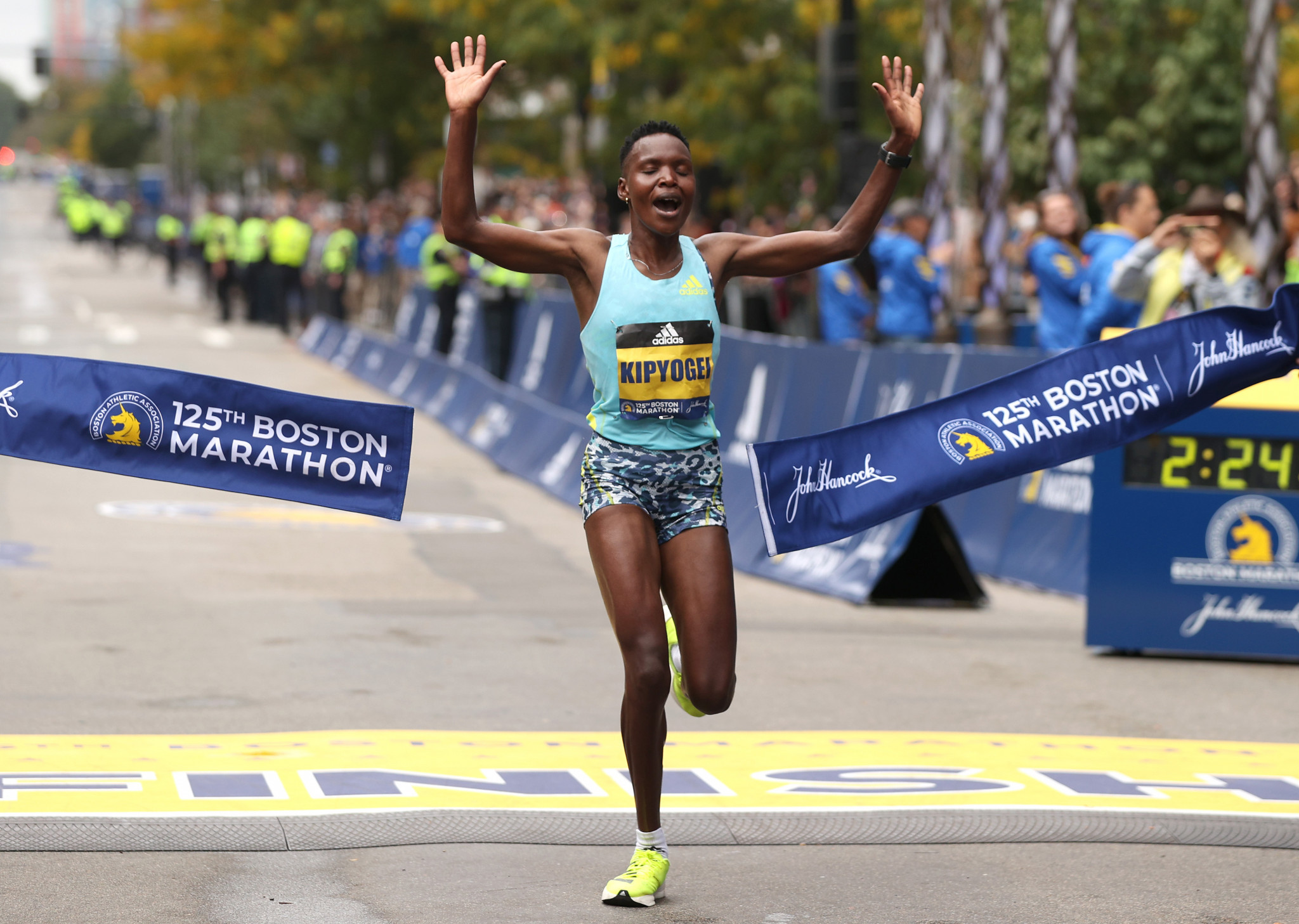 Diana Kipyogei won her first World Marathon Major at the Boston Marathon ©Getty Images