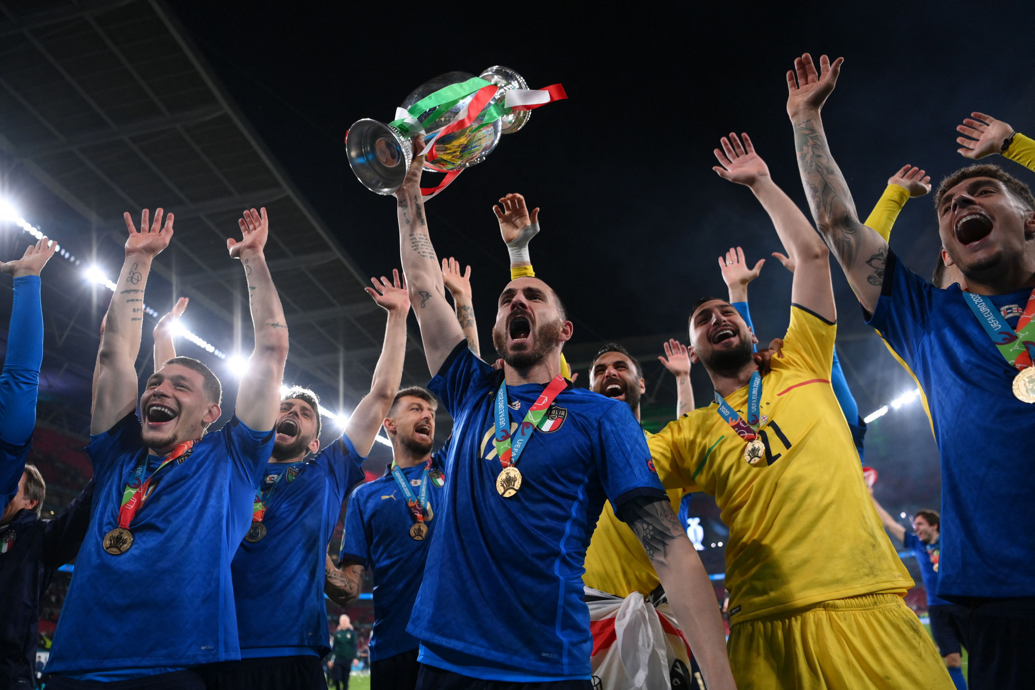Following the country's Euro 2020 win, the Italian Football Federation said it was considering a bid for the 2028 edition ©Getty Images