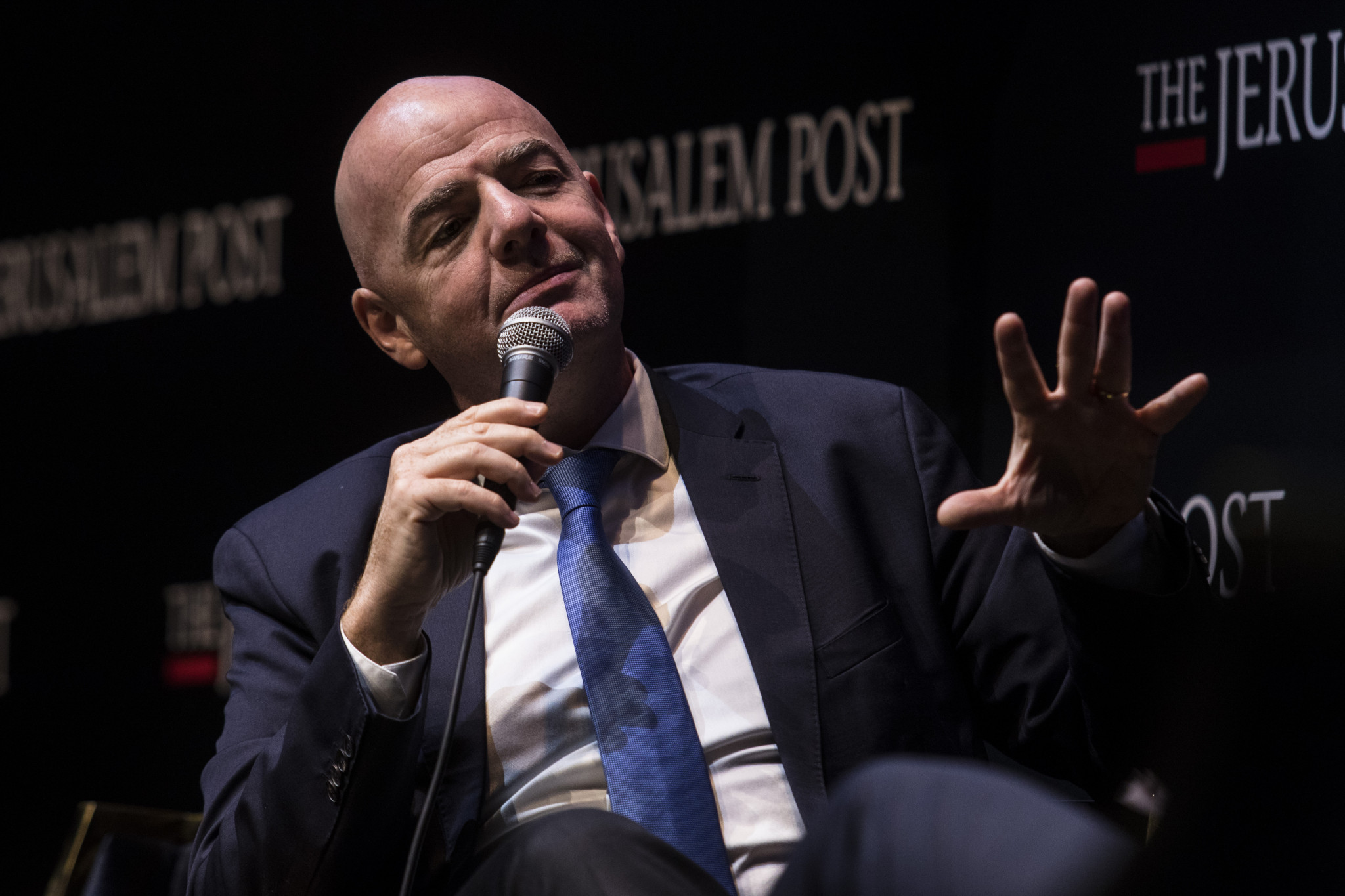 Gianni Infantino has claimed during his first official visit to Israel that the country could one day co-host the FIFA World Cup with its Arab neighbours ©Getty Images