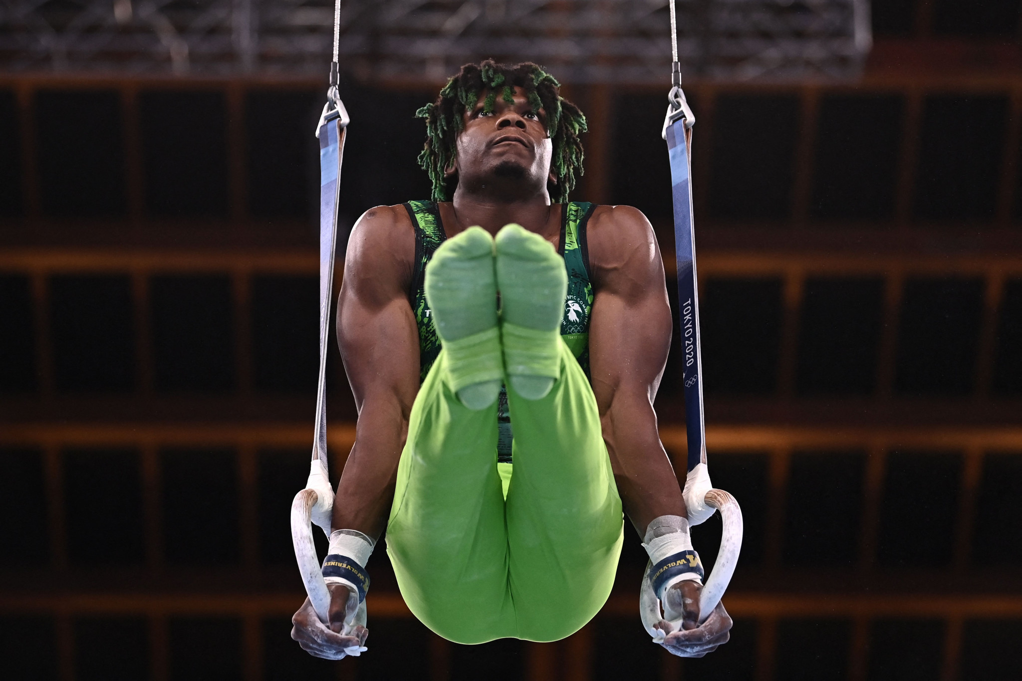 Uche Eke made history at Tokyo 2020 when he became the first Nigerian gymnast to represent Nigeria at the Olympic Games ©Getty Images