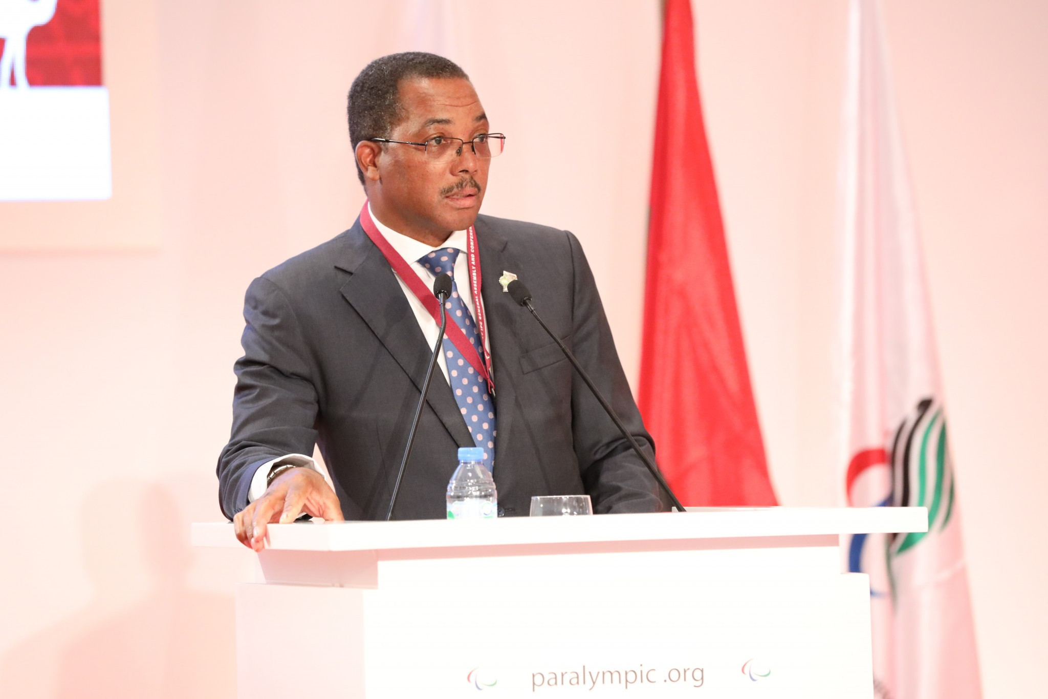 Leonel da Rocha Pinto is set to stand down as African Paralympic Committee President ©2017 IPC General Assembly LOC