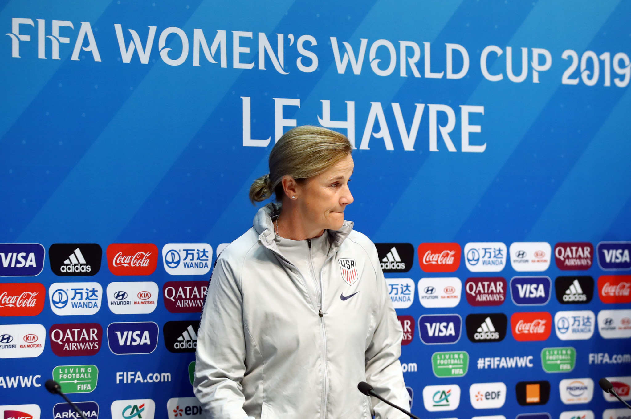 Jill Ellis is in favour of a biennial FIFA Women's World Cup ©Getty Images
