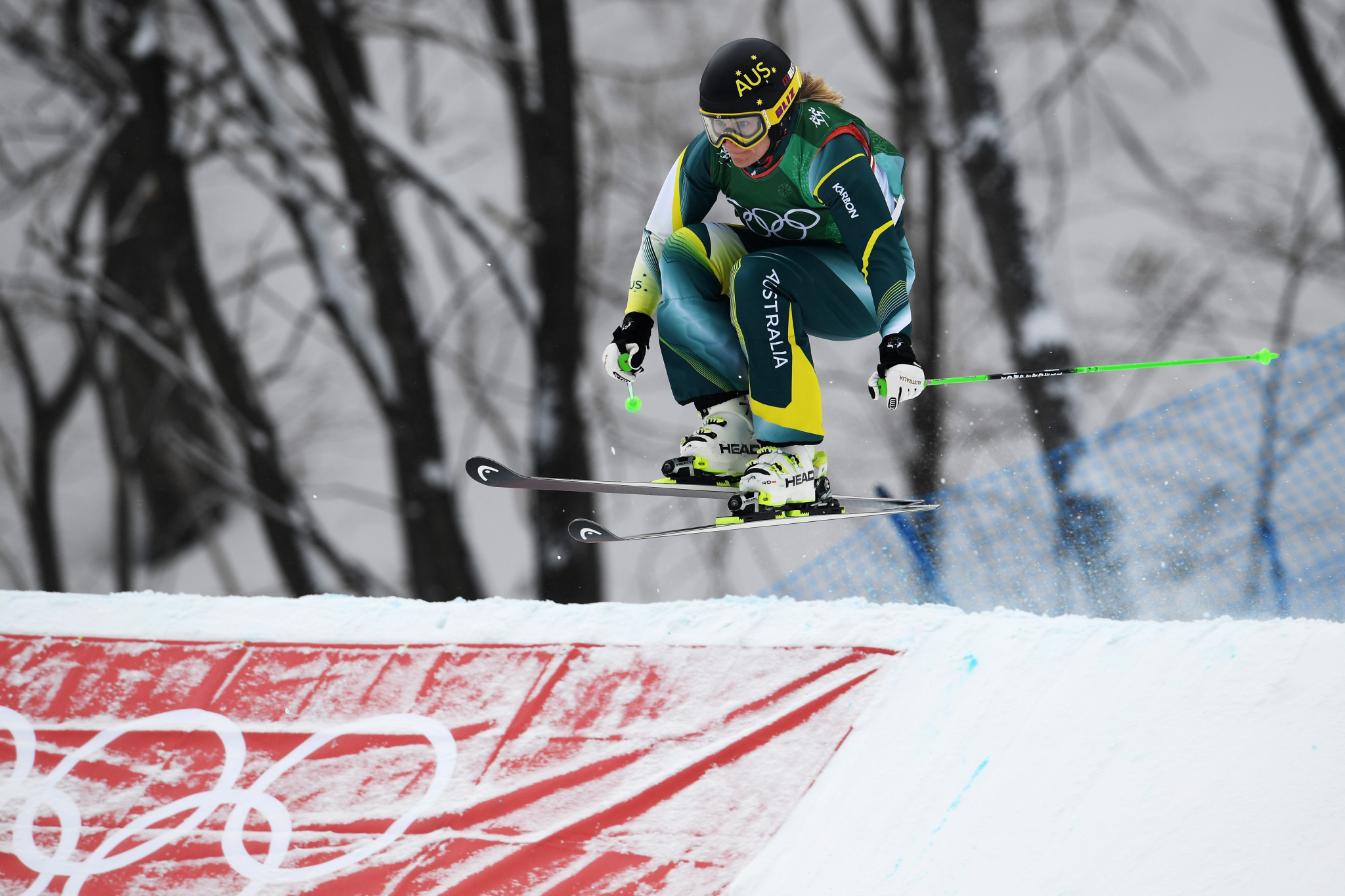 Ski cross athlete Sami Kennedy-Sim is a big fan of the Village Art scheme ©Getty Images
