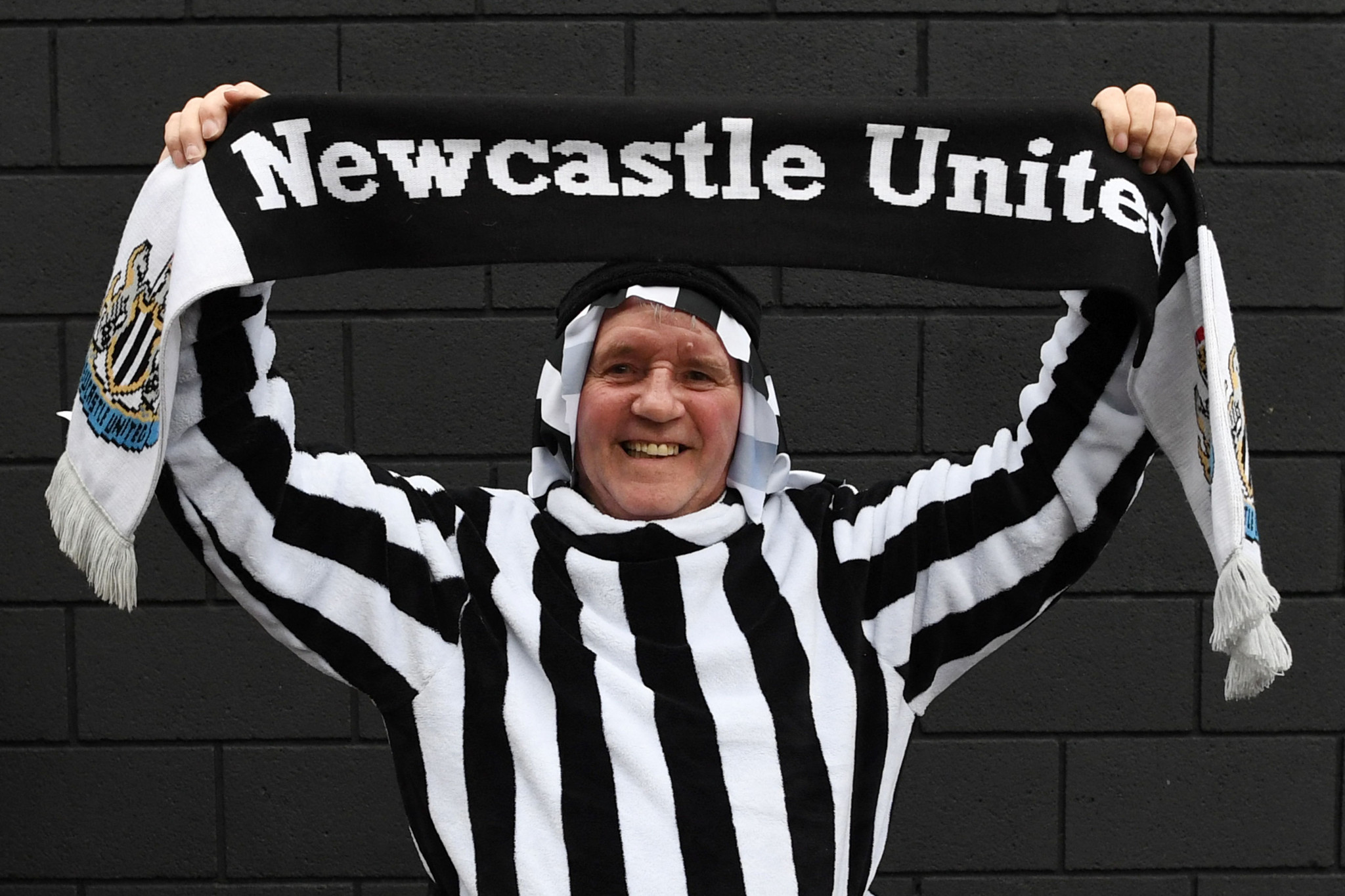 Newcastle fans have been asked not to dress traditional Arabic clothing moving forward ©Getty Images