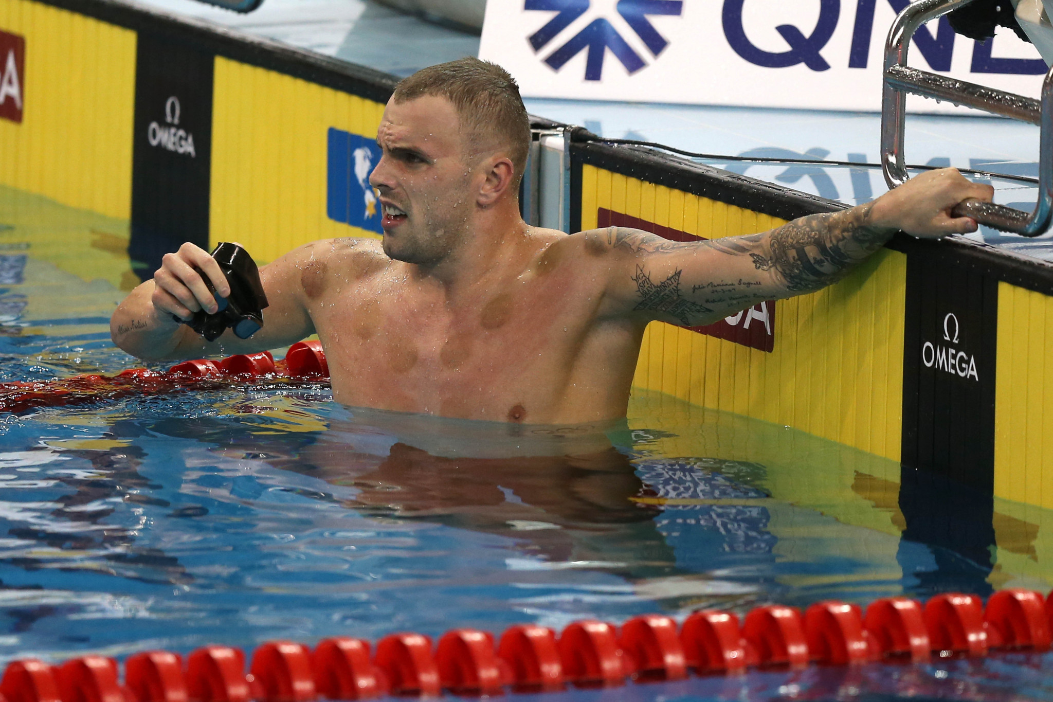 Kyle Chalmers won gold in the men's 100m freestyle in a new Oceania record ©Getty Images