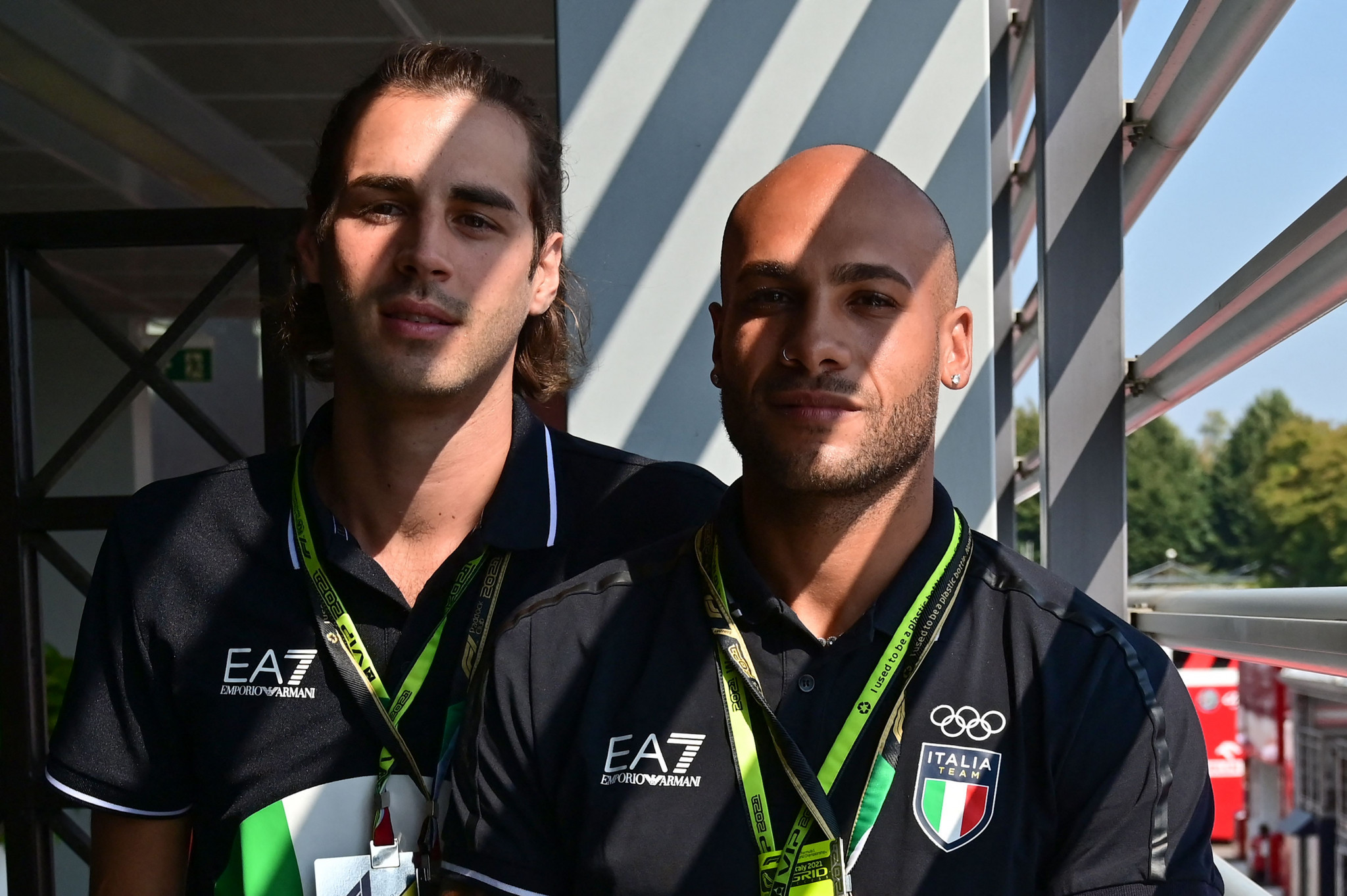 Italian National Olympic Committee President Giovanni Malagò is angry after Tokyo 2020 champions Gianmarco Tamberi, left, and Marcell Jacobs, right, were not nominated for the Male World Athlete of the Year award ©Getty Images