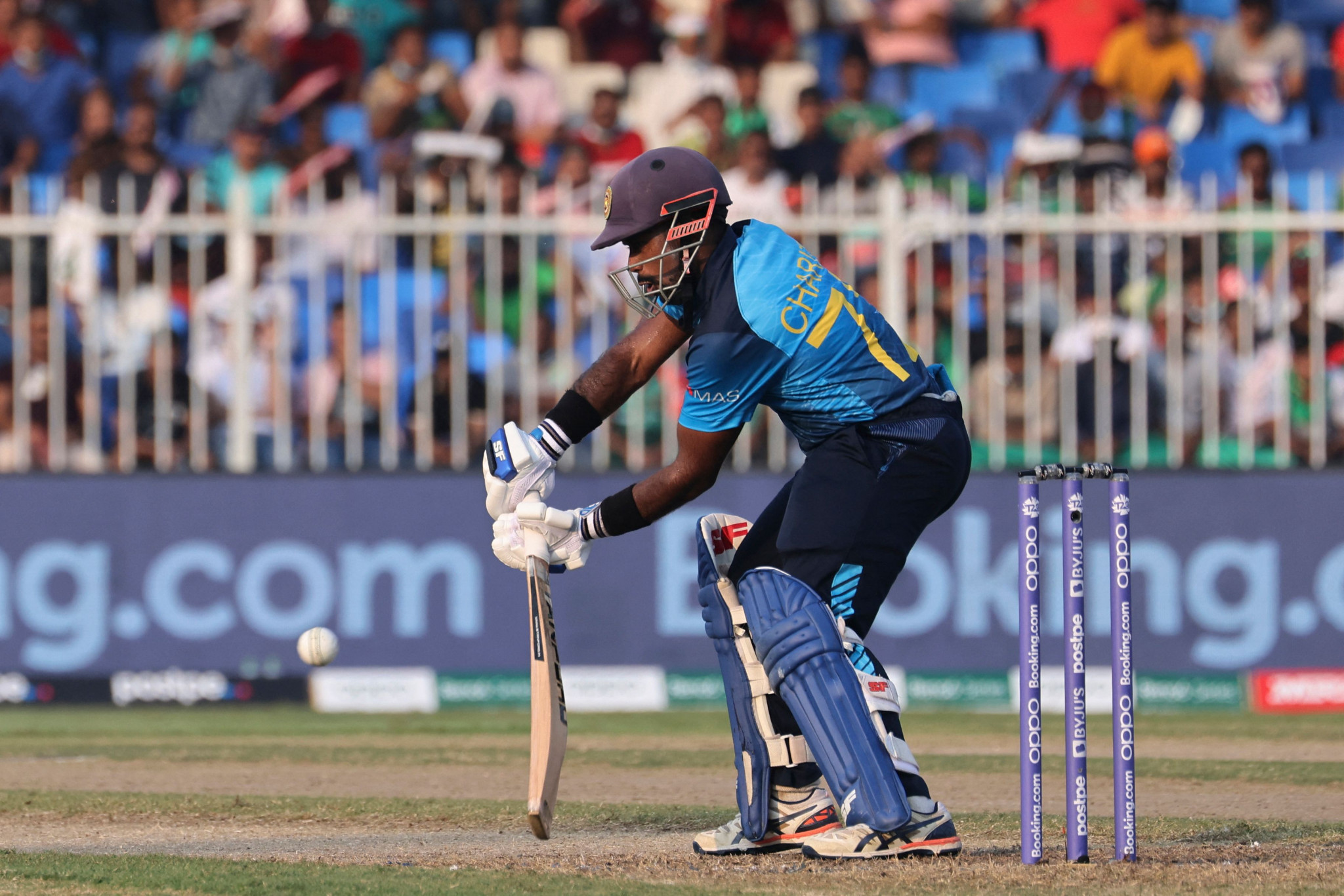 Charith Asalanka top scored for Sri Lanka with 80 as they beat Bangladesh by five wickets ©Getty Images 
