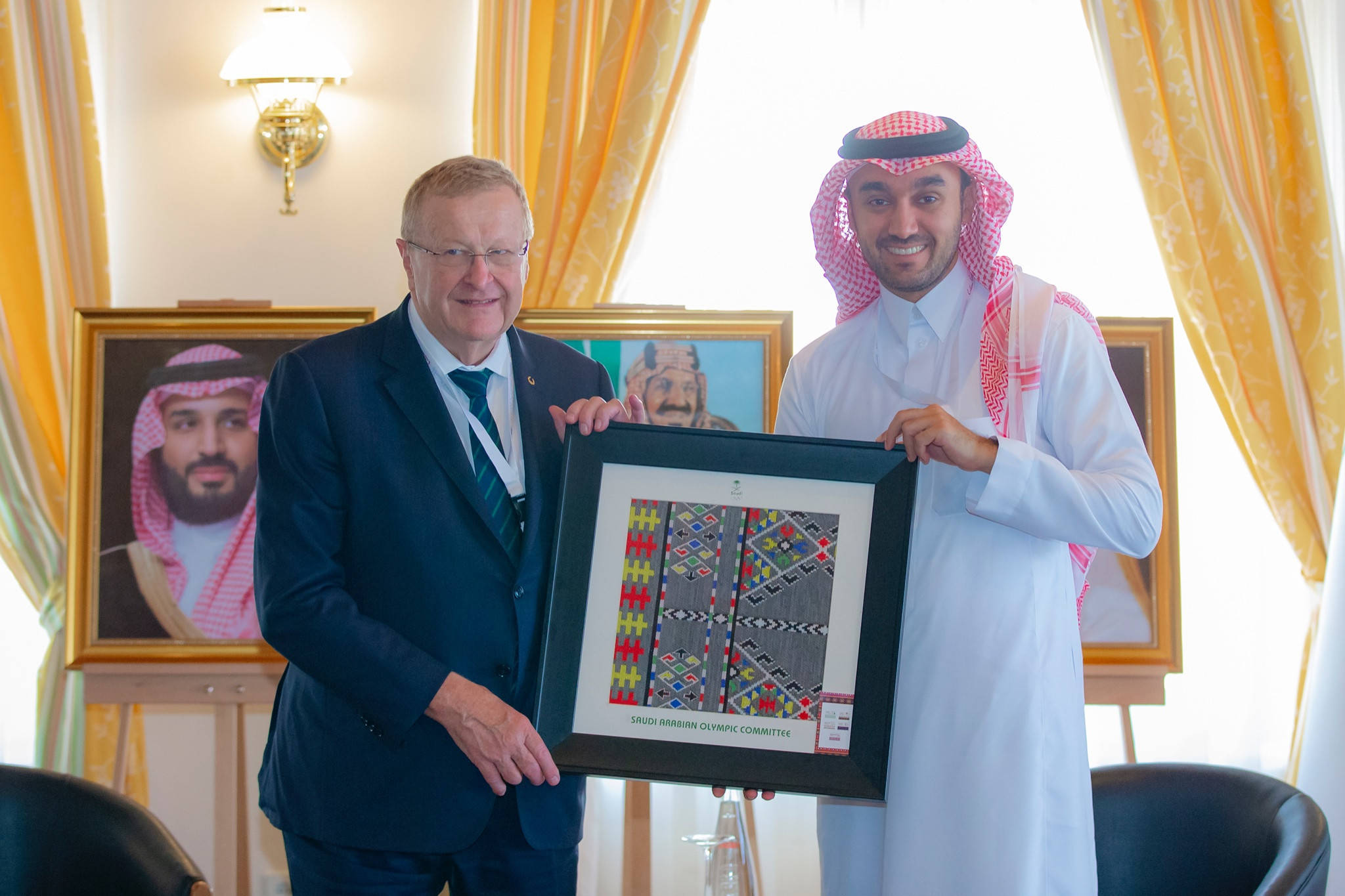 IOC vice-president John Coates met officials from the Saudi Arabia Olympic Committee on the sidelines of the Assembly ©ANOC