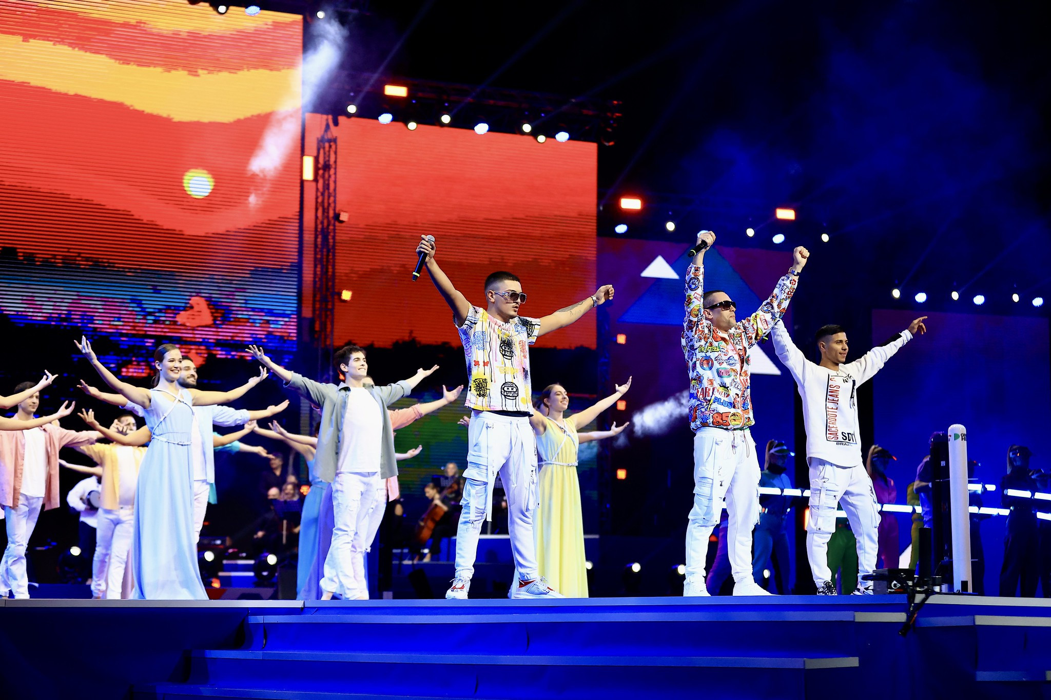 Musical acts and dancers were a feature of the Opening Ceremony ©AIBA