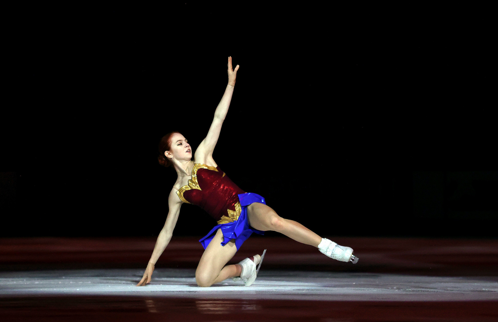 Alexandra Trusova backed up an impressive short programme routine with a superb free skating segment to clinch victory in Las Vegas ©Getty Images