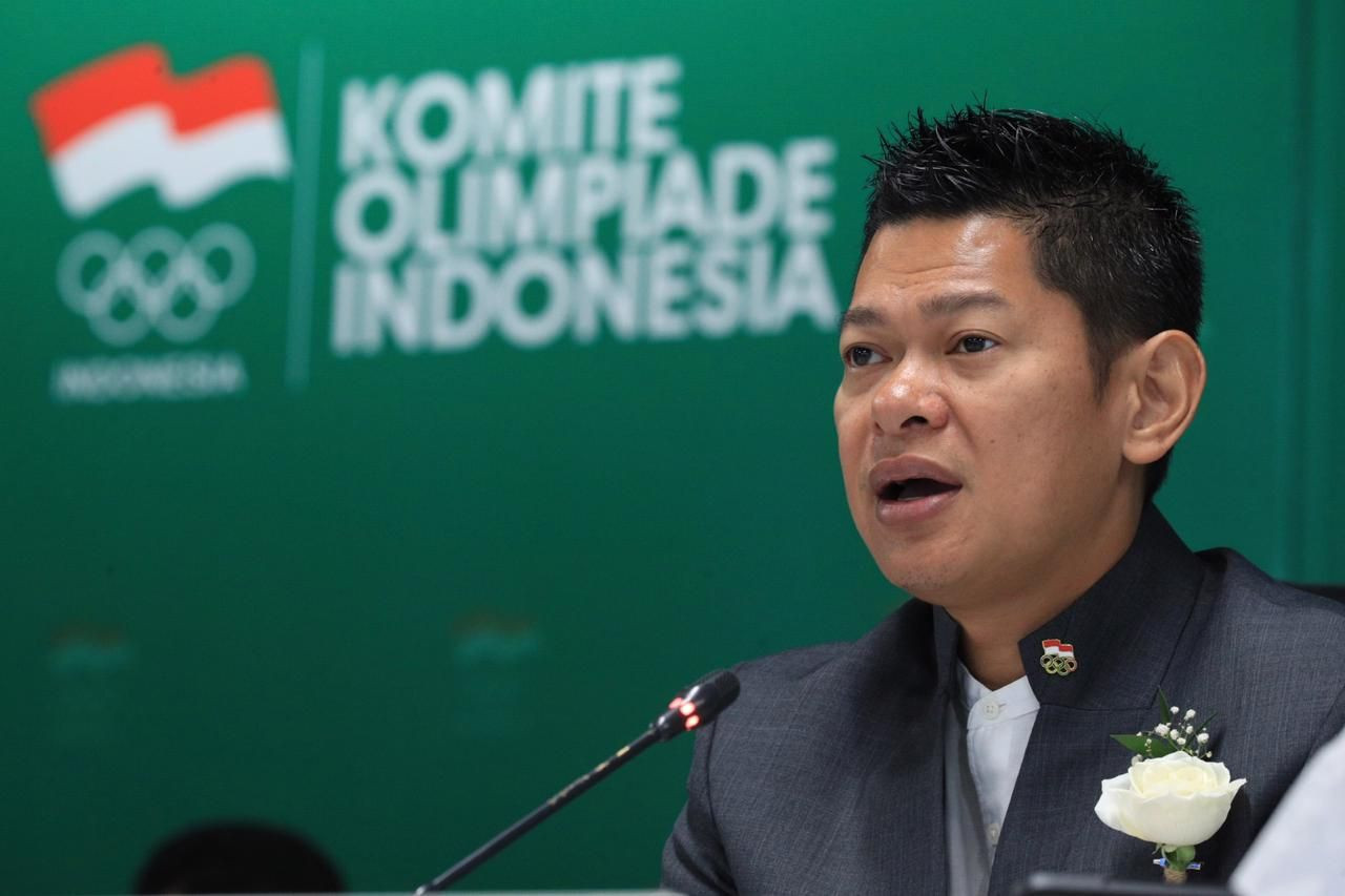 KOI chairman Raja Sapta Oktohari said Kono wanted to concentrate on "other activities outside of sports" ©KOI
