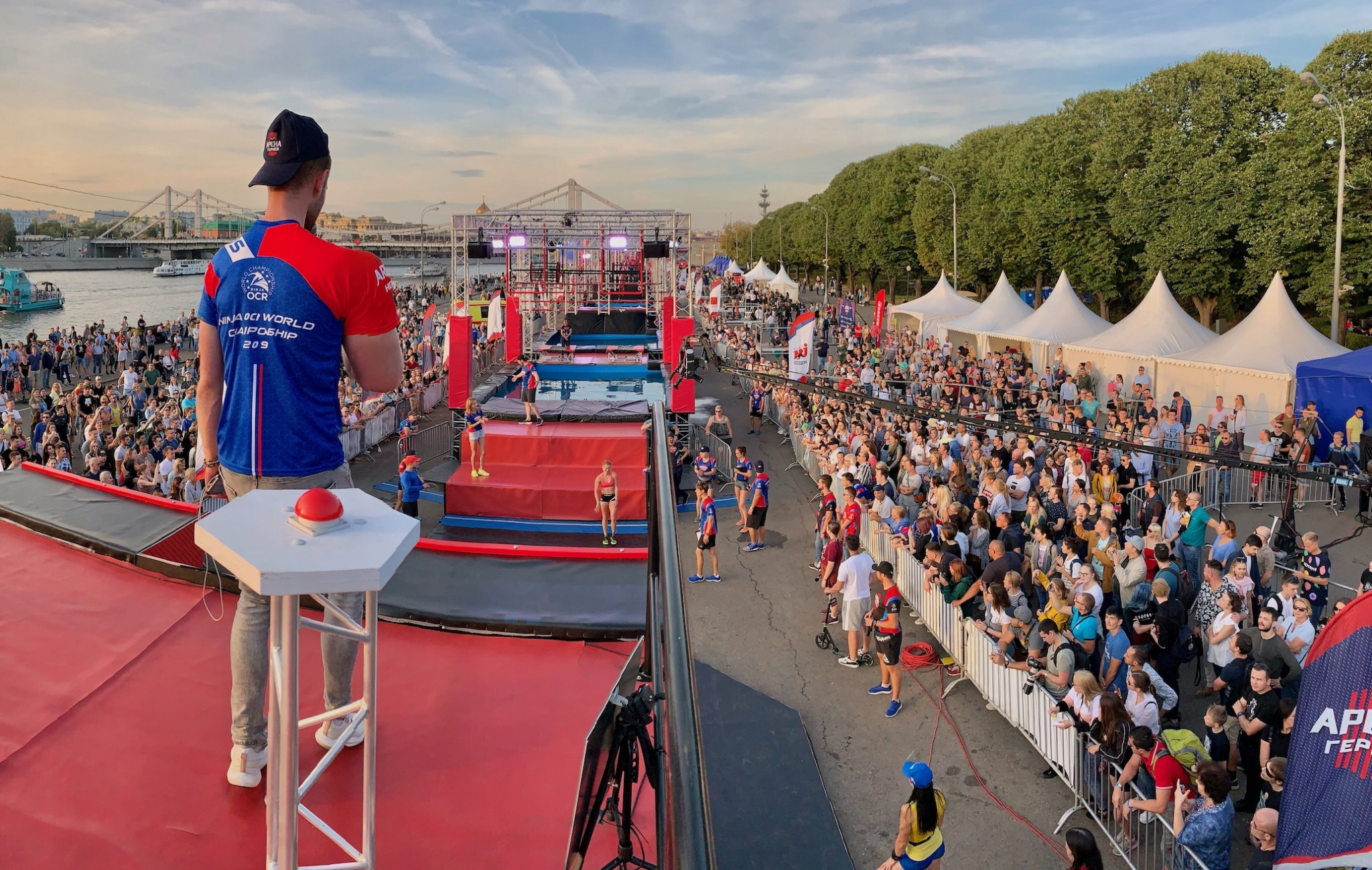 A view of the course used during the 2019 Ninja World Championships in Russia ©World Obstacle  