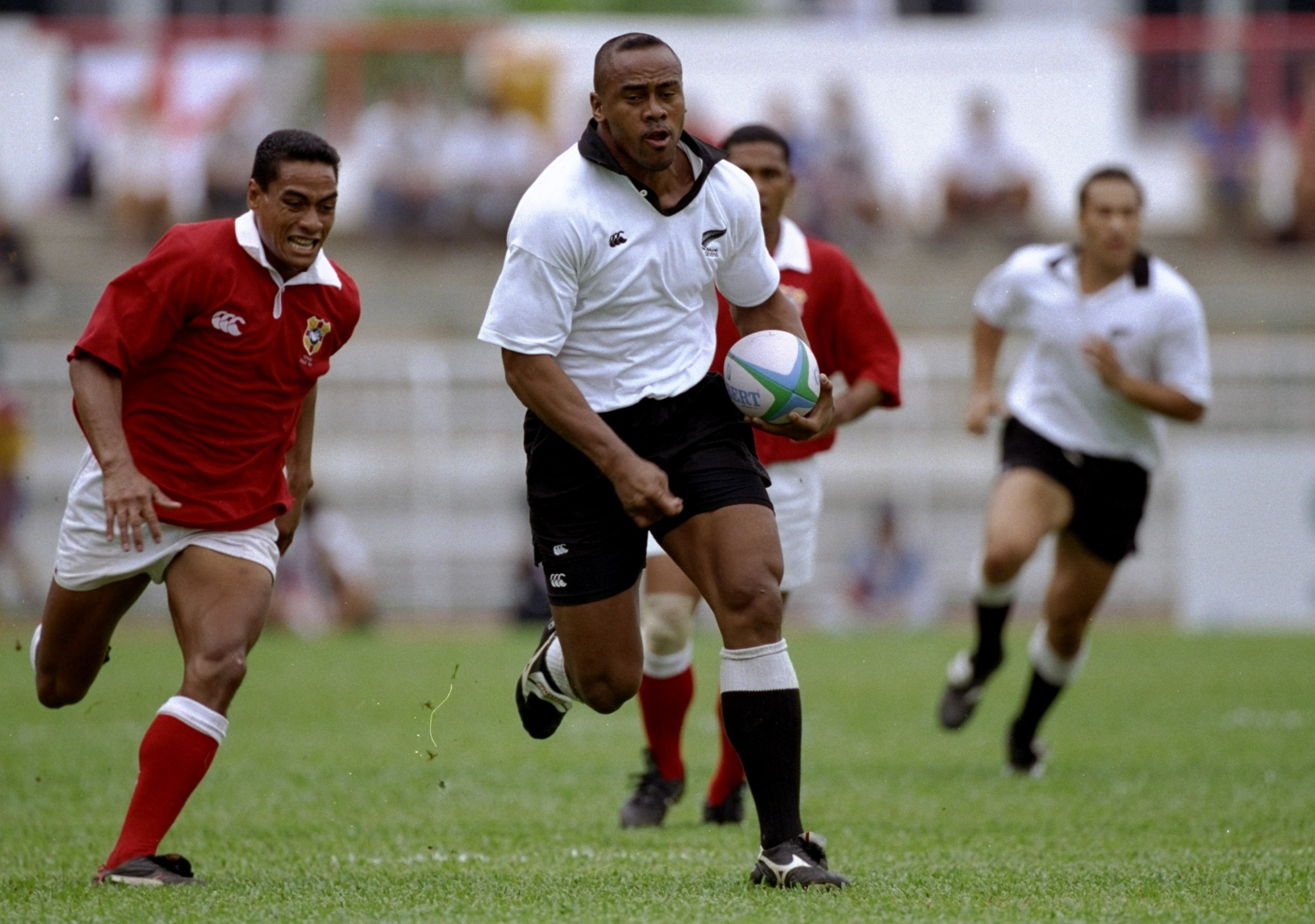 New Zealand rugby great Jonah Lomu showed his class against Malaysia at the 1998 Commonwealth Games ©Getty Images