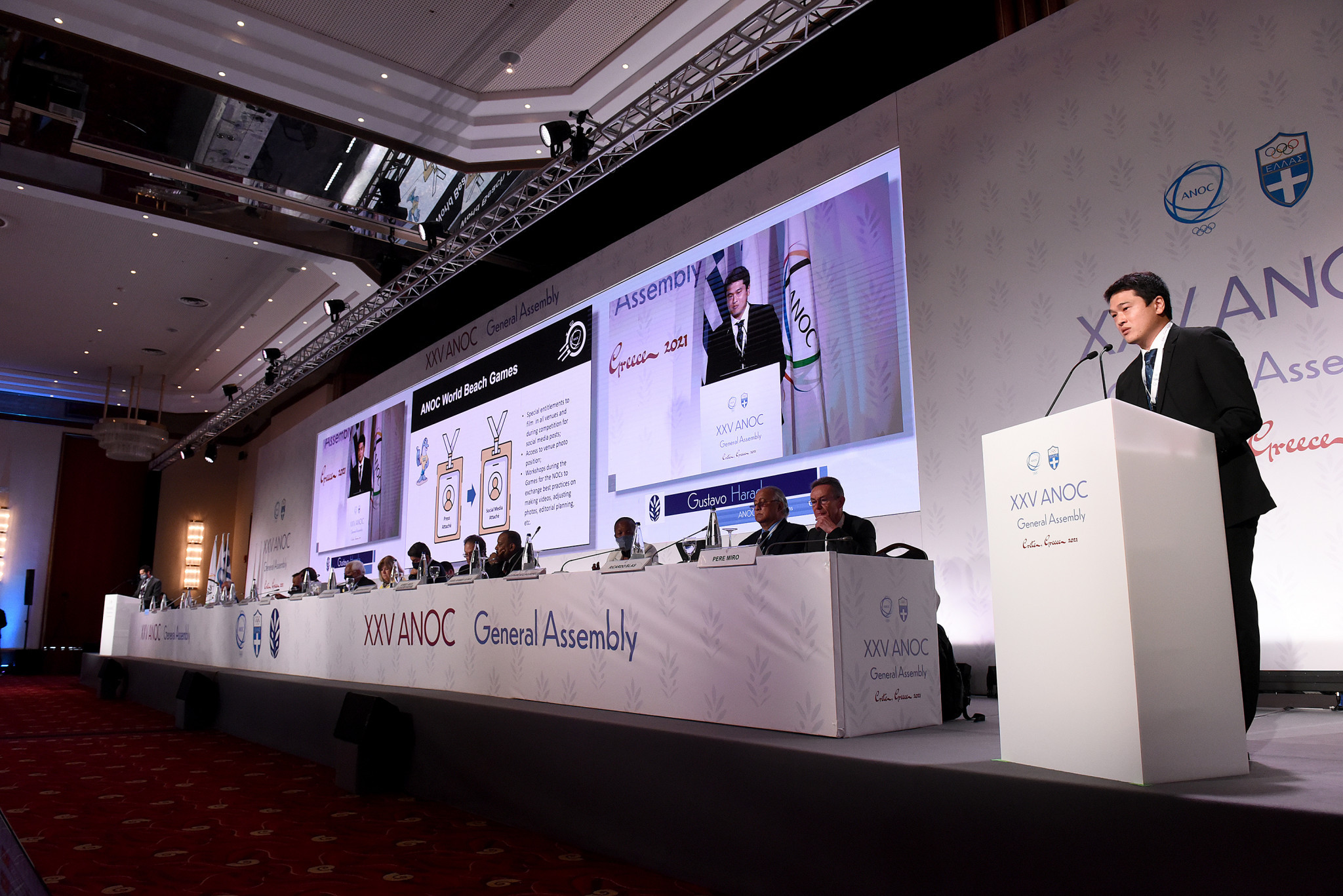 Social media statistics were presented to the General Assembly ©ANOC