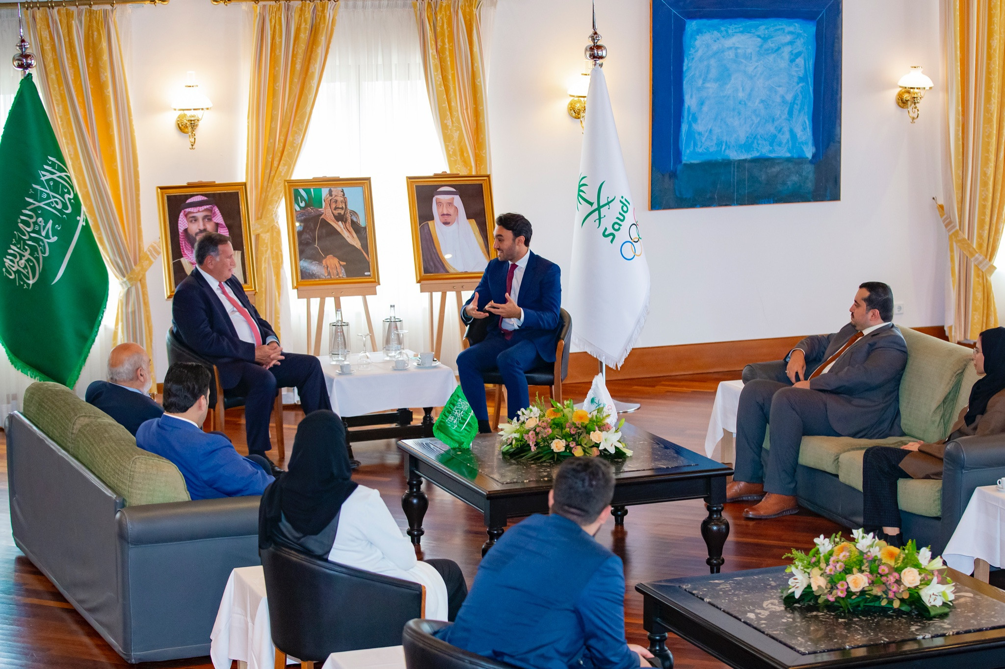 EOC President Sypros Capralos met officials from the Saudi Arabia Olympic Committee on the sidelines of the Assembly ©SAOC/Twitter