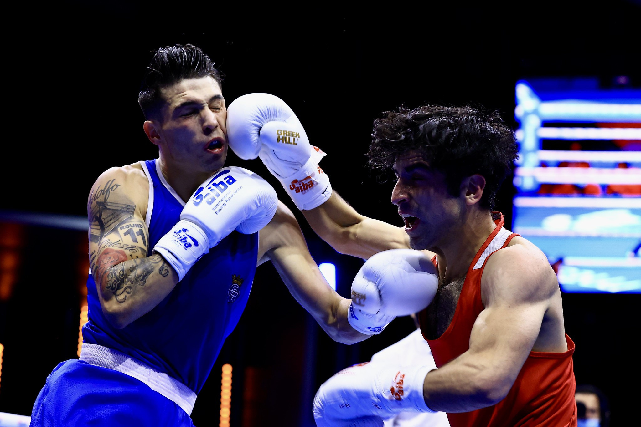 Turkey's Nurettin Ovat won the first bout of the night at the AIBA Men's World Boxing Championships ©AIBA