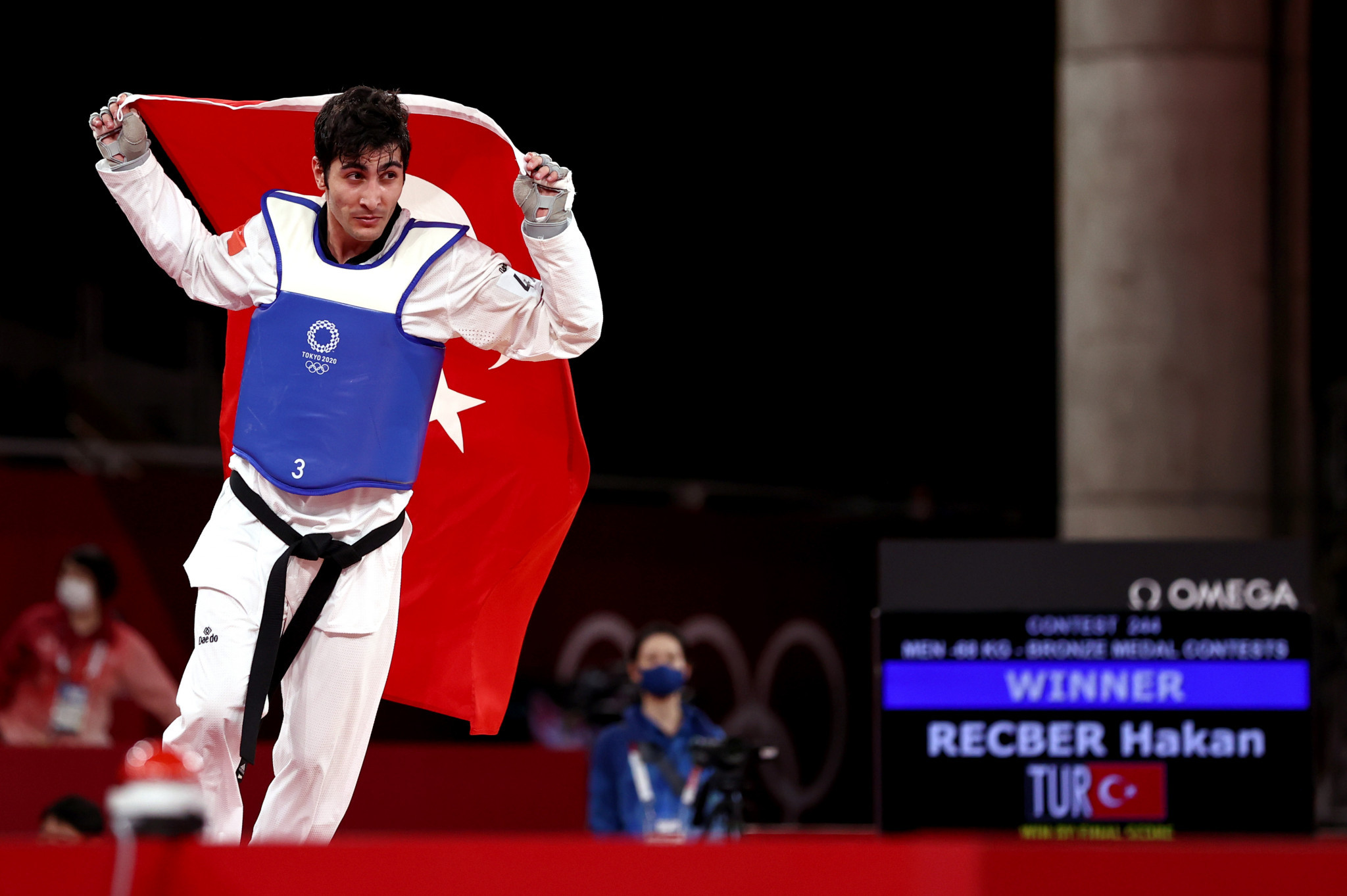 Hakan Reçber was one of two bronze medallists in taekwondo for Turkey at Tokyo 2020 ©Getty Images
