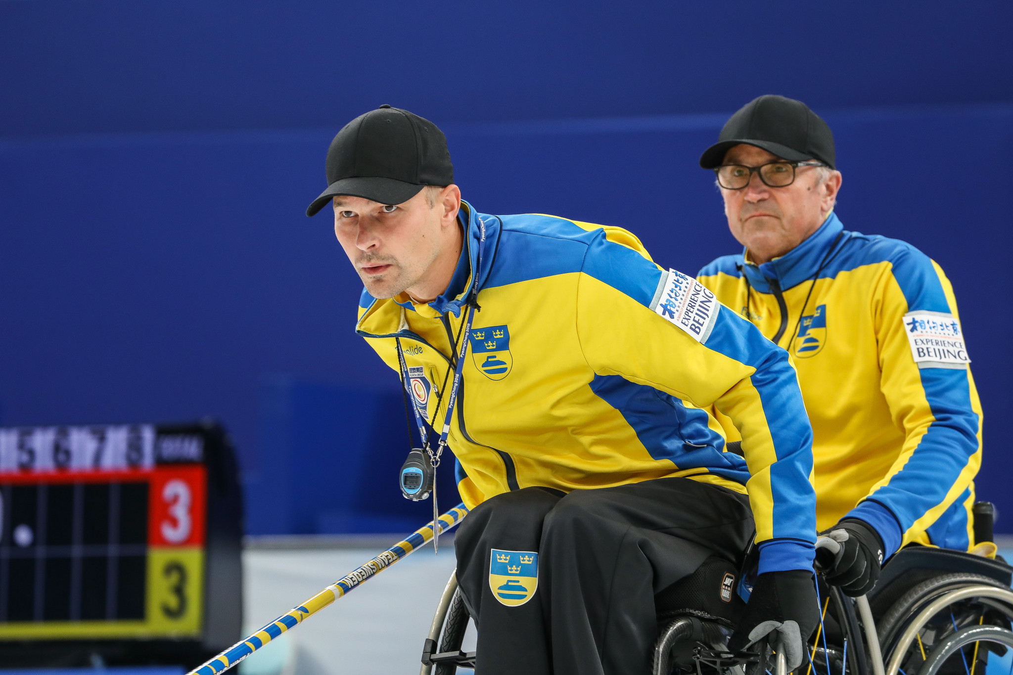 Sweden beat Latvia and 8-6 and hammered Scotland 9-2 to move to five wins and two losses ©World Curling Federation
