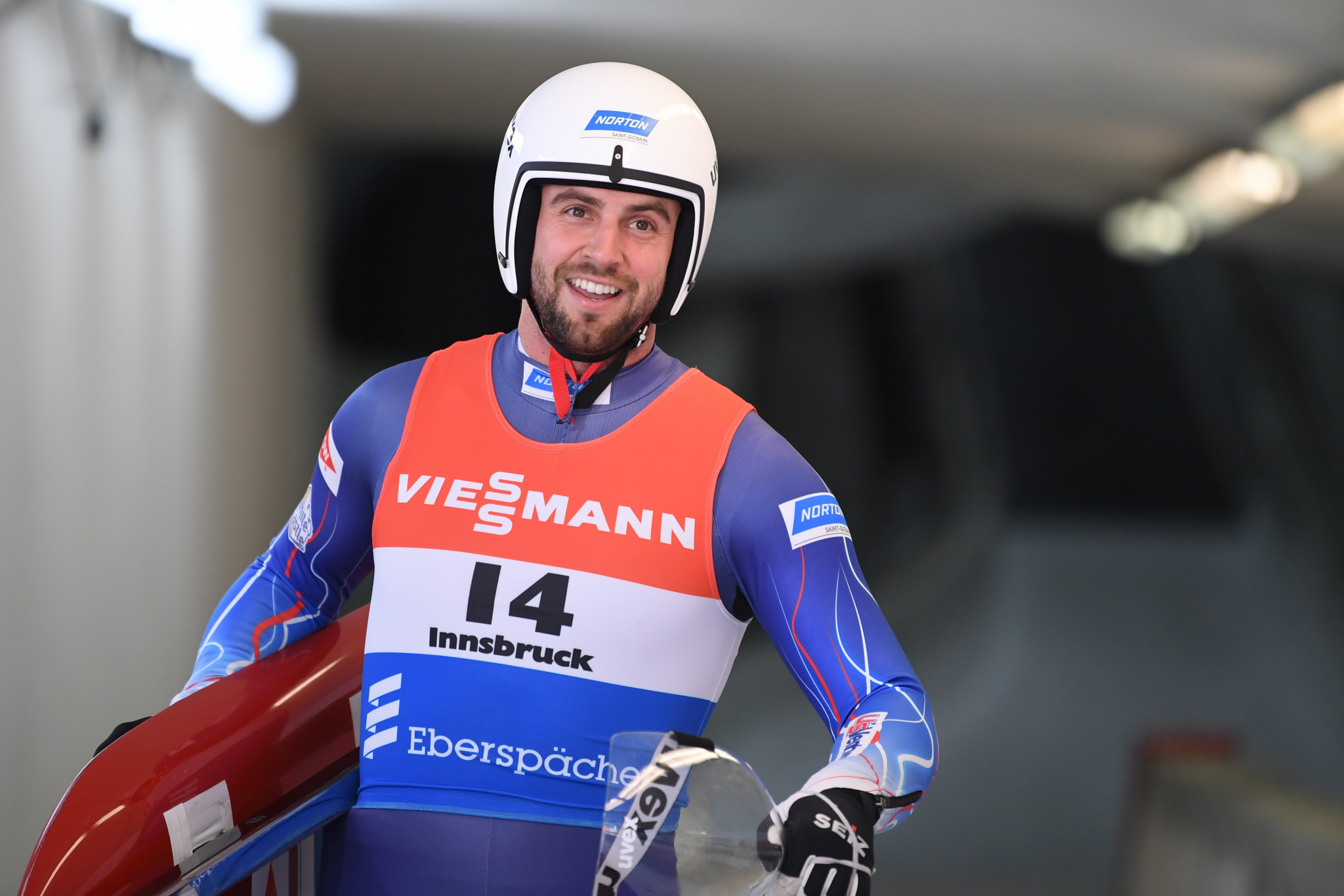 Chris Mazdzer has been selected by USA Luge for the World Cup season despite his foot injury  ©Getty Images