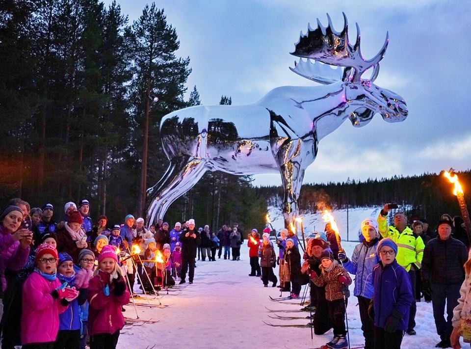 The Torch Relay route has been well received along the route so far ©Lillehammer 2016/Facebook