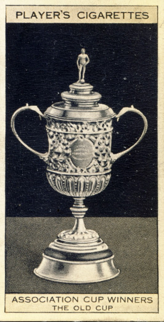 A photo of the 1895 FA Cup, which disappeared after being displayed in a shop window after it was won that year by Aston Villa ©Philip Barker 