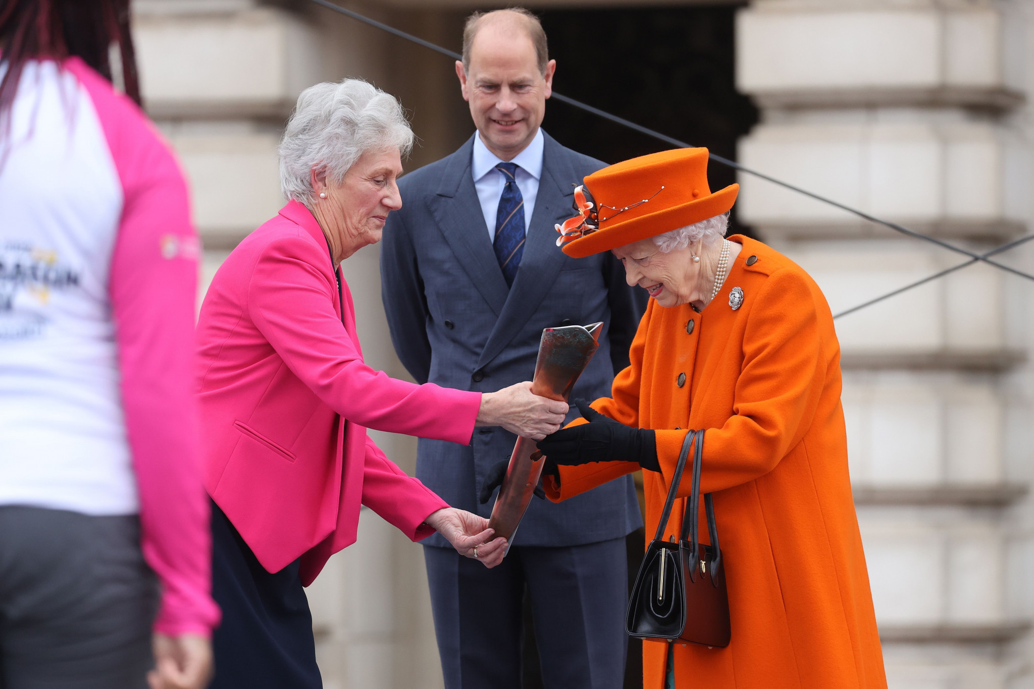 The Queen's Baton Relay, part of the build-up to the Birmingham 2022 Commonwealth Games, got underway at Buckingham Palace earlier this month ©Getty Images 