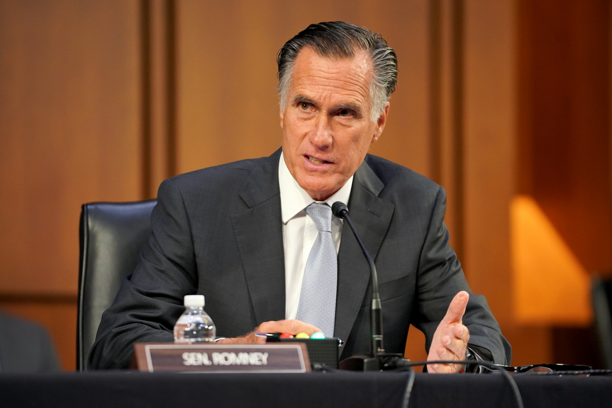 Republican Senator Mitt Romney leads the amendment, which has been co-sponsored by Democrats Tim Kaine and Ed Markey and Republican Todd Young ©Getty Images
