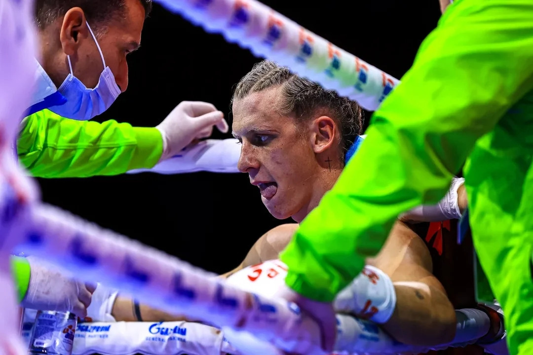 Slovenia's Tadej Cernoga put in another impressive performance in the under-60kg category ©AIBA