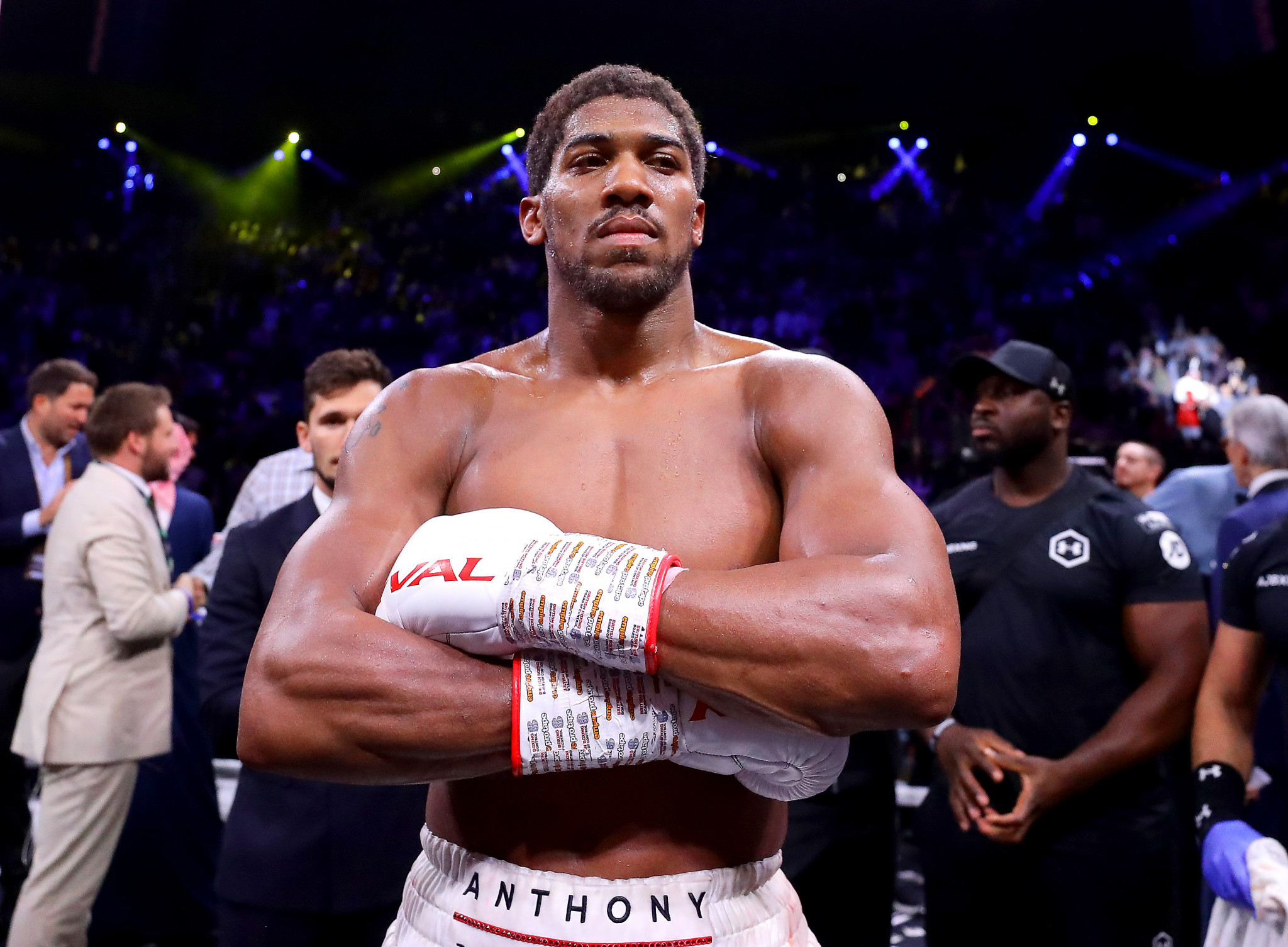 Anthony Joshua is Fawaz Aborode's boxing idol ©Getty Images