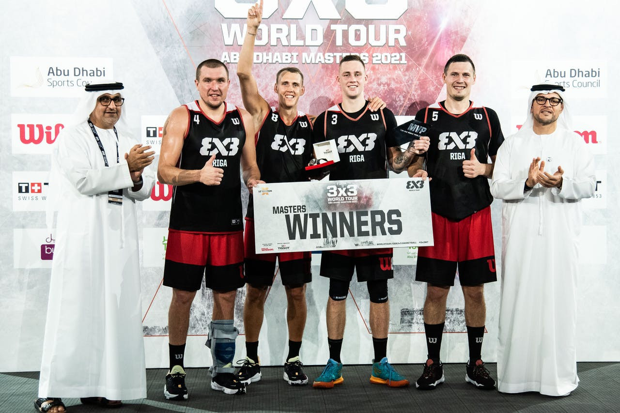 Riga victorious at FIBA 3x3 World Tour Abu Dhabi Masters with Olympic gold medal winning line-up