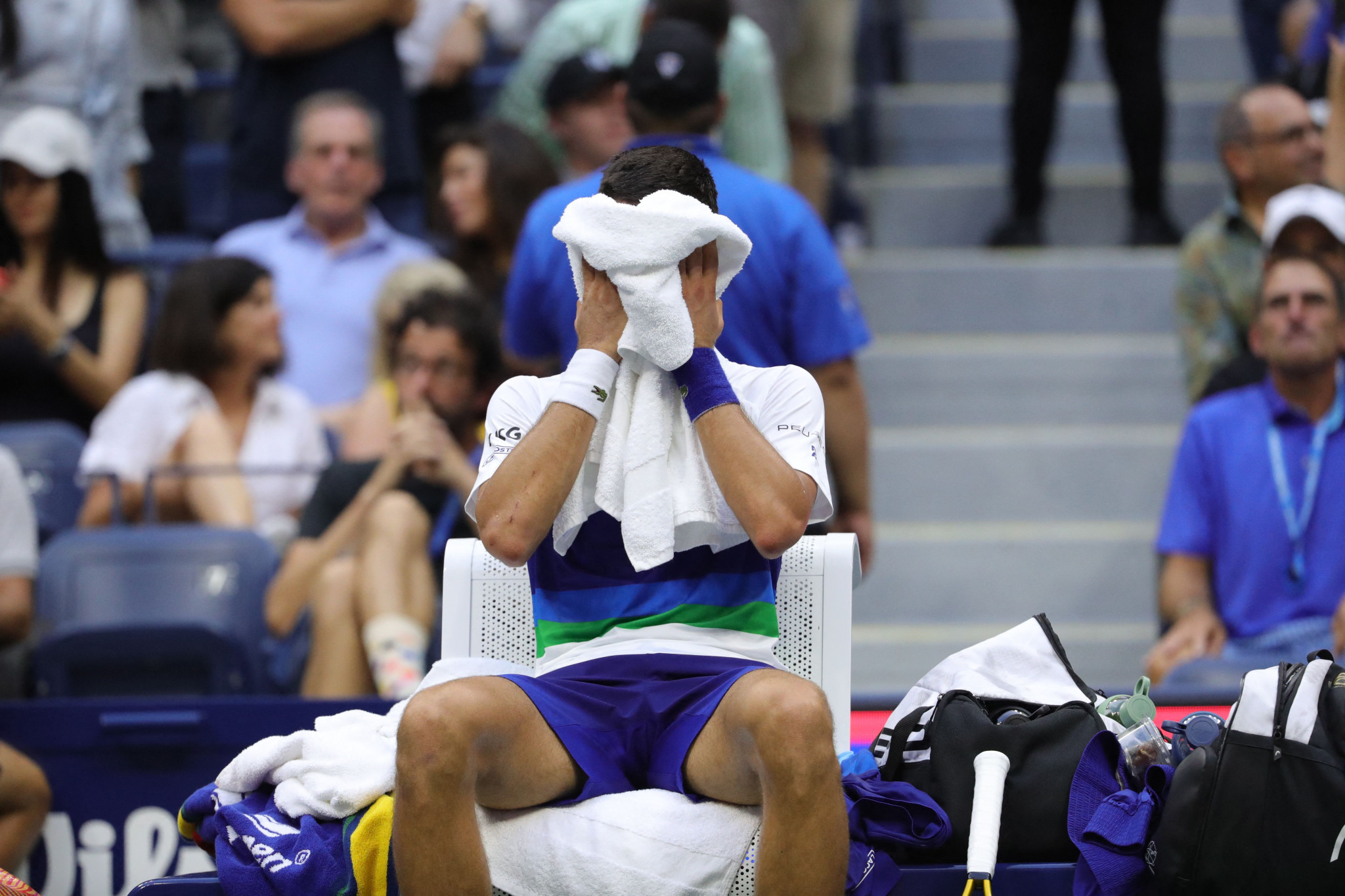 Novak Djokovic  has not played since his emotional defeat in the US Open final ©Getty Images