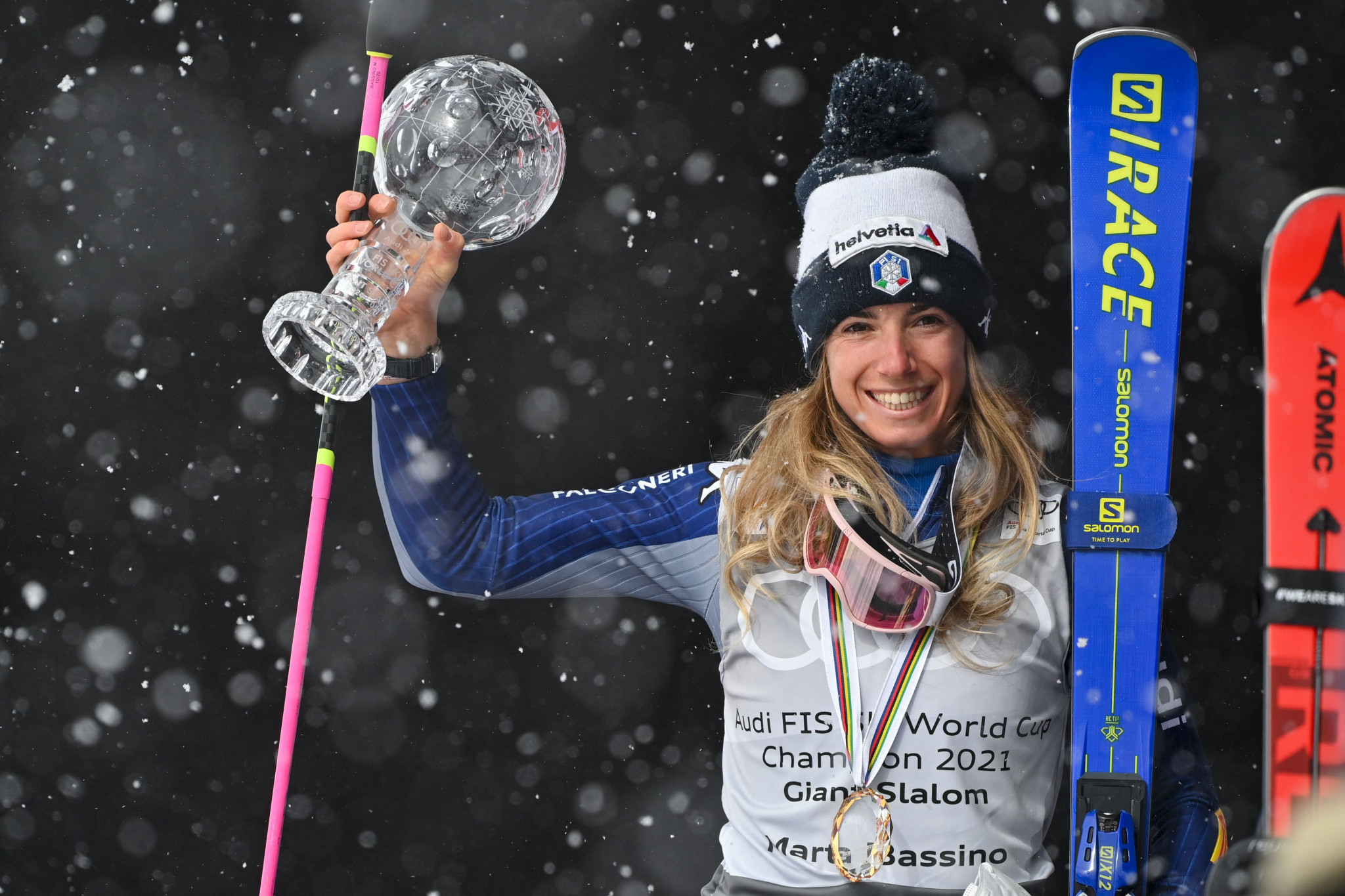Marta Bassino won the Alpine Skiing World Cup giant slalom crystal globe in 2020-2021 ©Getty Images