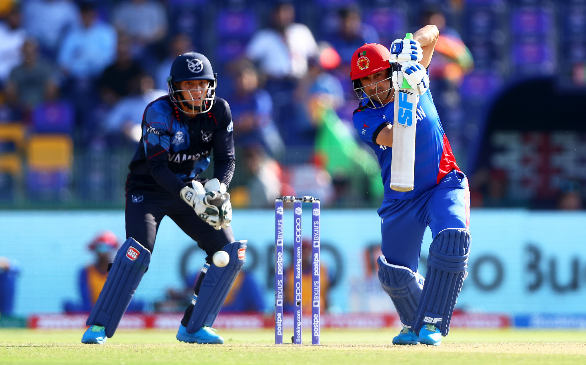 Afghanistan won their second game of the Super 12s stage at the T20 World Cup after a convincing victory against Namibia ©Getty Images   