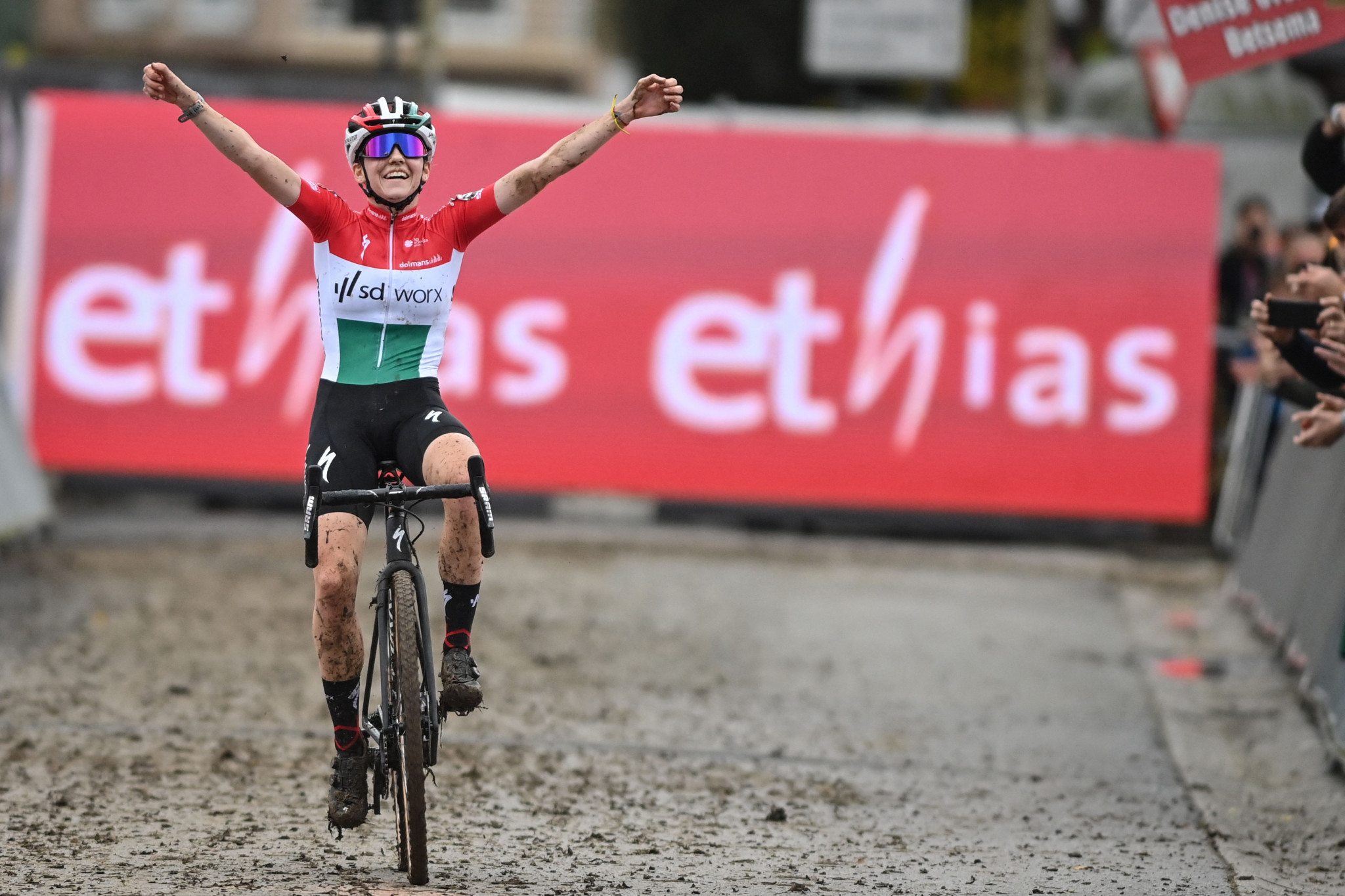 Hungary's Kata Blanka Vas secured her first UCI Cyclo-cross World Cup win ©Getty Images