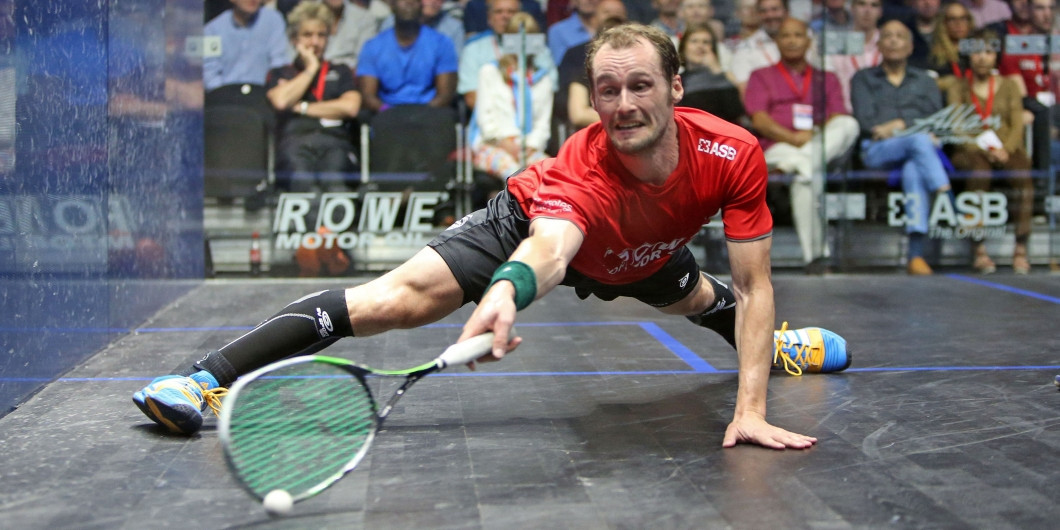 Grégory Gaultier returned to the PSA World Tour in 2020 after two years out with injury ©PSA