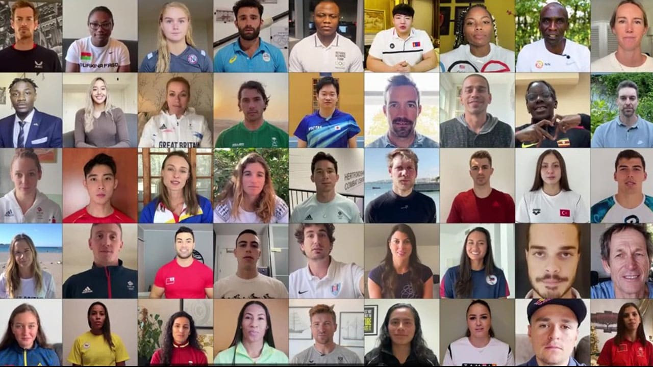 The IOC-backed video includes messages from more than 50 Olympians and Paralympians ©IOC