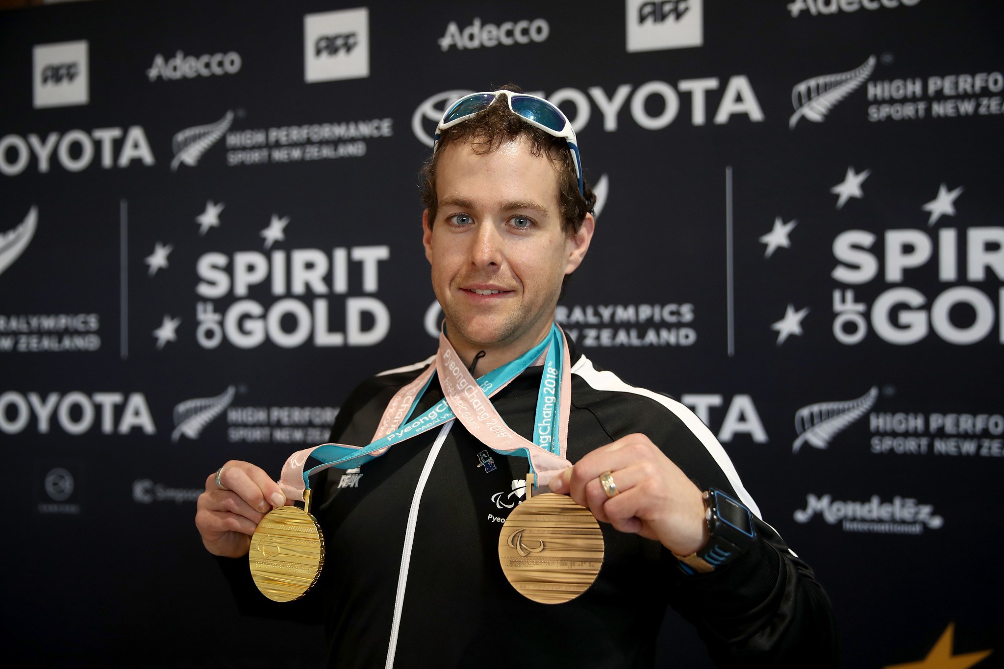 Adam Hall of New Zealand won his second Paralympic Alpine skiing gold medal as well as a bronze at Pyeongchang 2018 ©Getty Images