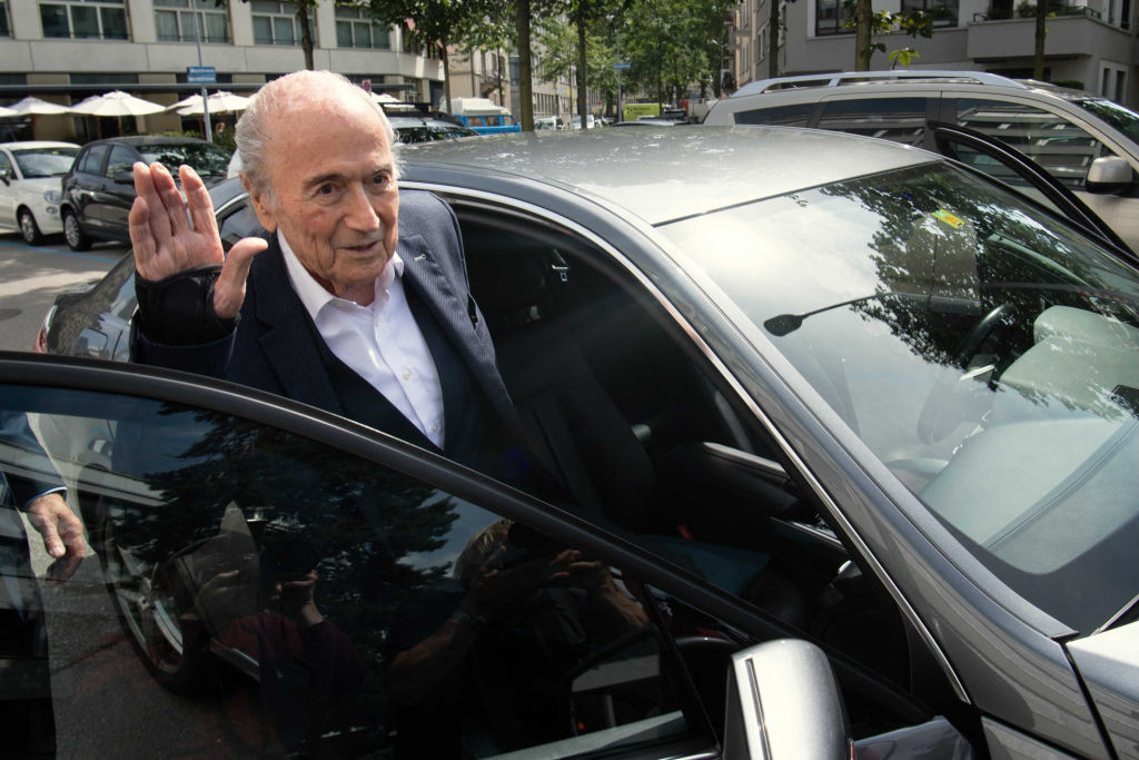 Sepp Blatter is serving a separate ban for financial wrongdoing that he was given by FIFA in March of this year ©Getty Images