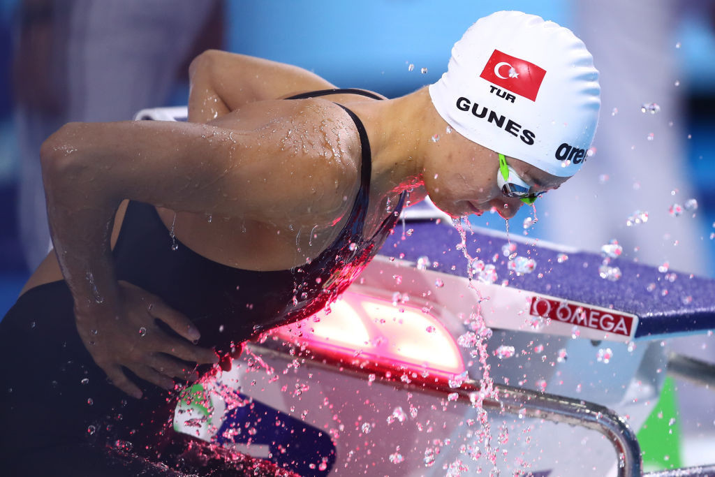Viktoria Gunes of Turkey clinched the women's 400m individual medley title ©Getty Images