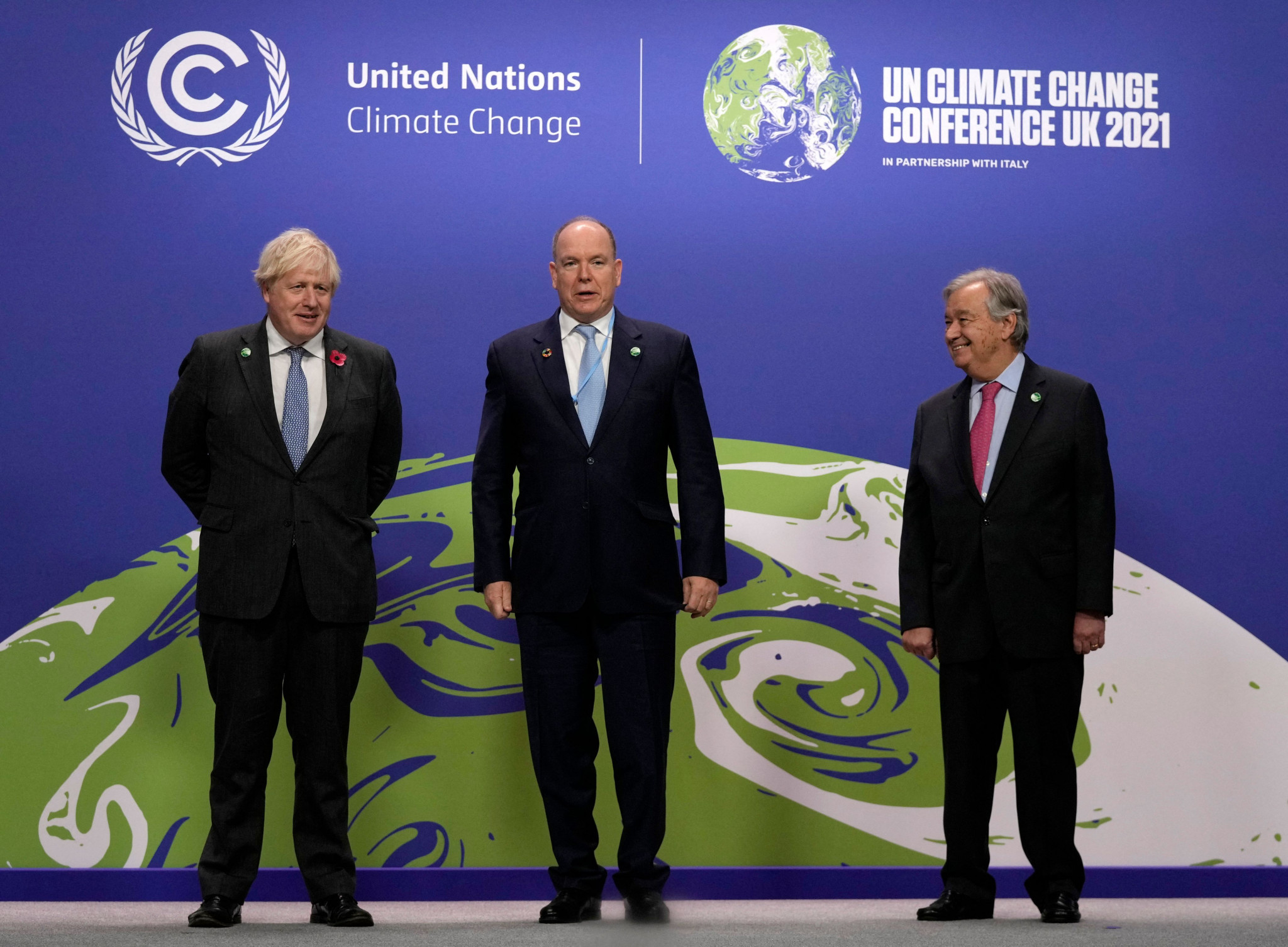 Prince Albert outlined the IOC's climate action efforts at COP26 ©Getty Images