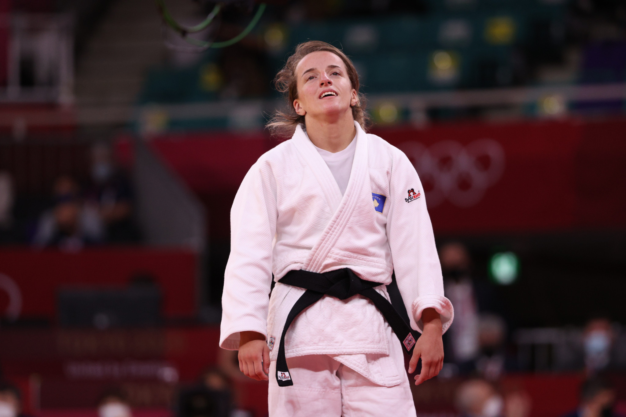 Tokyo 2020 gold medallist Distria Krasniqi is the women's under-52kg seventh seed at the Baku Grand Slam ©Getty Images