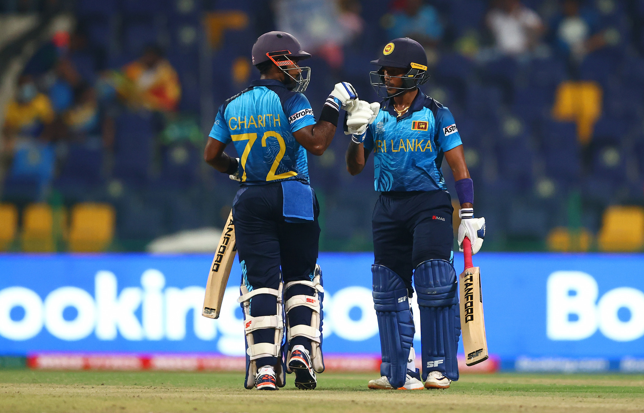 Charith Asalanka, left, and Pathum Nissaka 
scored 91 runs from 61 balls in a commanding partnership ©Getty Images
