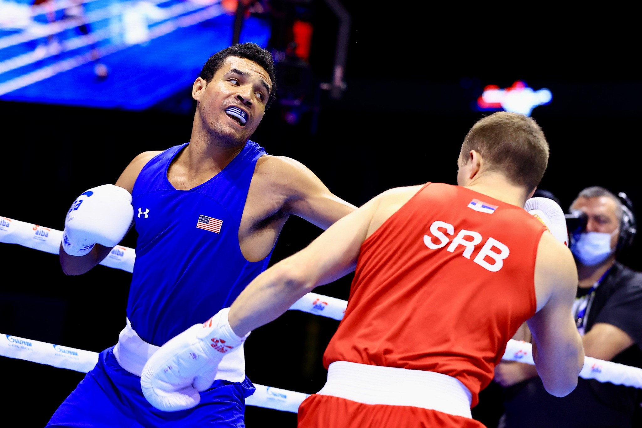 Robby Gonzales ended hopes of a Serbian gold by beating Vladimir Mironchikov in the under-80kg ©AIBA