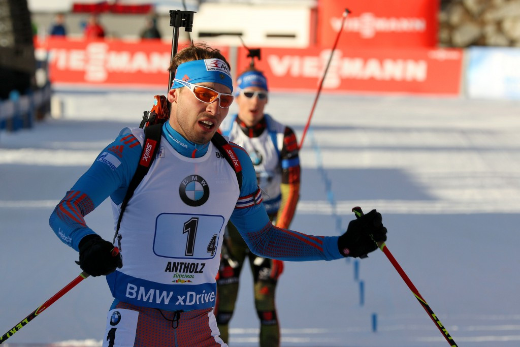 Anton Shipulin was second behind the Norwegian