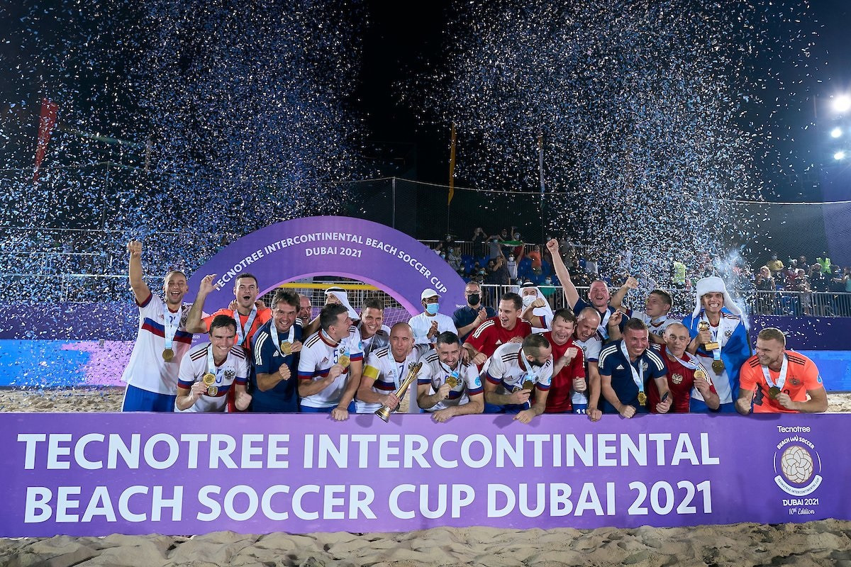 Russia have won four of the 10 Intercontinental Cup events ©Beach Soccer
