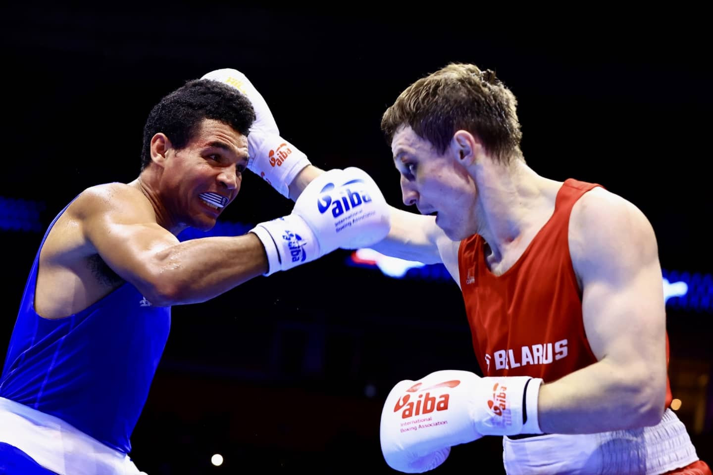 Rahim Gonzales controversially defeated Aliaksei Alfiorau in the under-80kg final ©AIBA