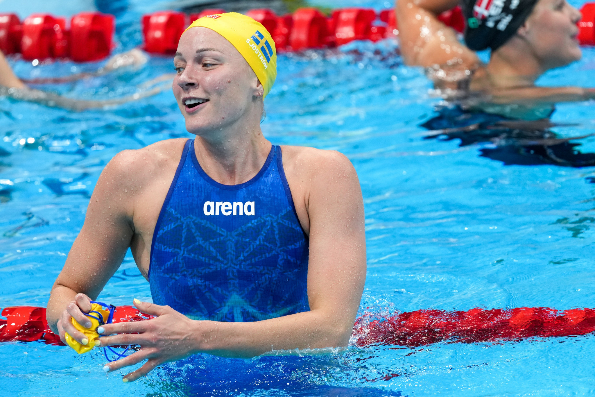 Sarah Sjöström has won three gold medals at the European Short Course Swimming Championships ©Getty Images