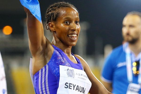 Ethiopia’s Dawit Seyaum took two seconds off the world record for five kilometres in mixed racing ©Getty Images