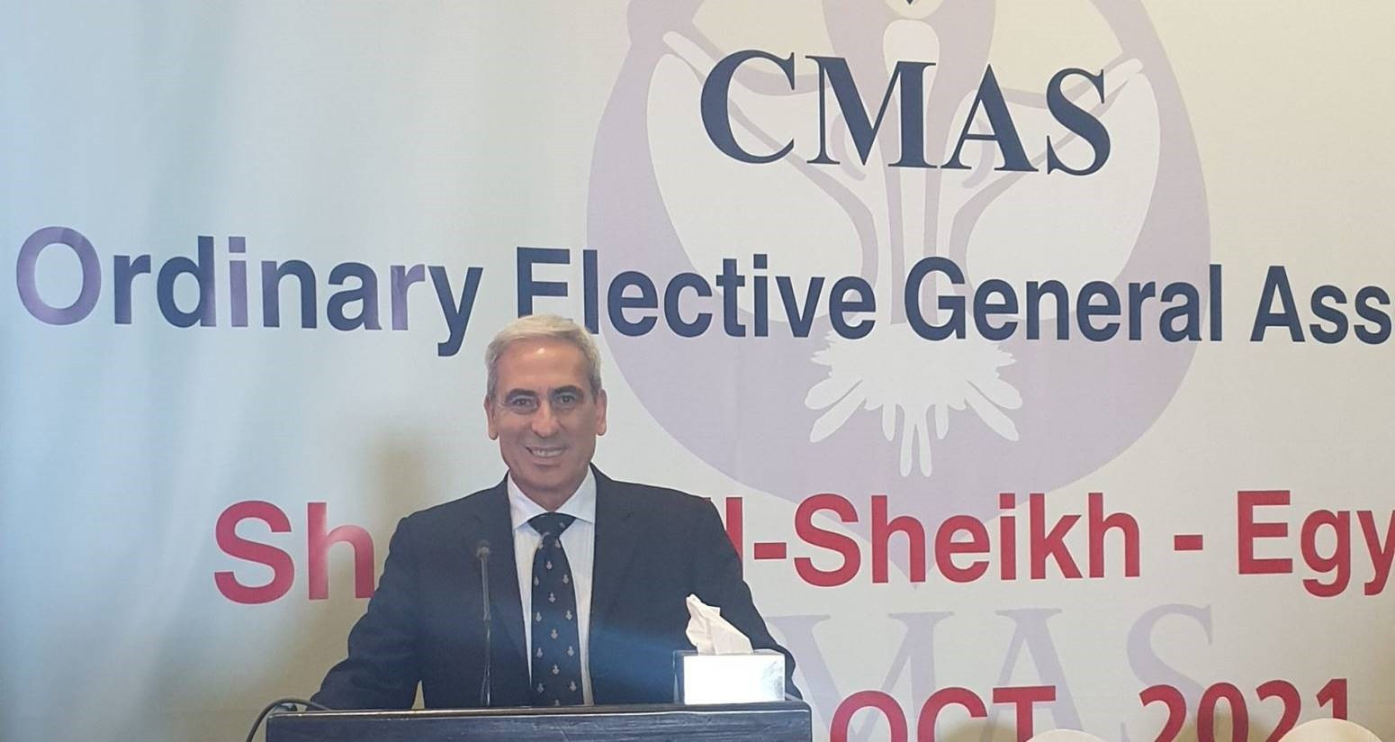 GAISF and ARISF President Raffaele Chiulli addressed the CMAS General Assembly in Sharm-El-Sheikh ©GAISF 