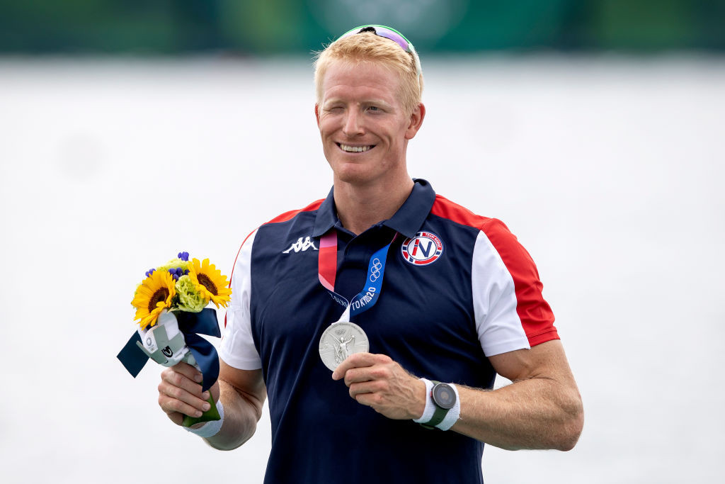 Norwegian Kjetil Borch won an Olympic single sculls silver at Tokyo 2020 ©Getty Images